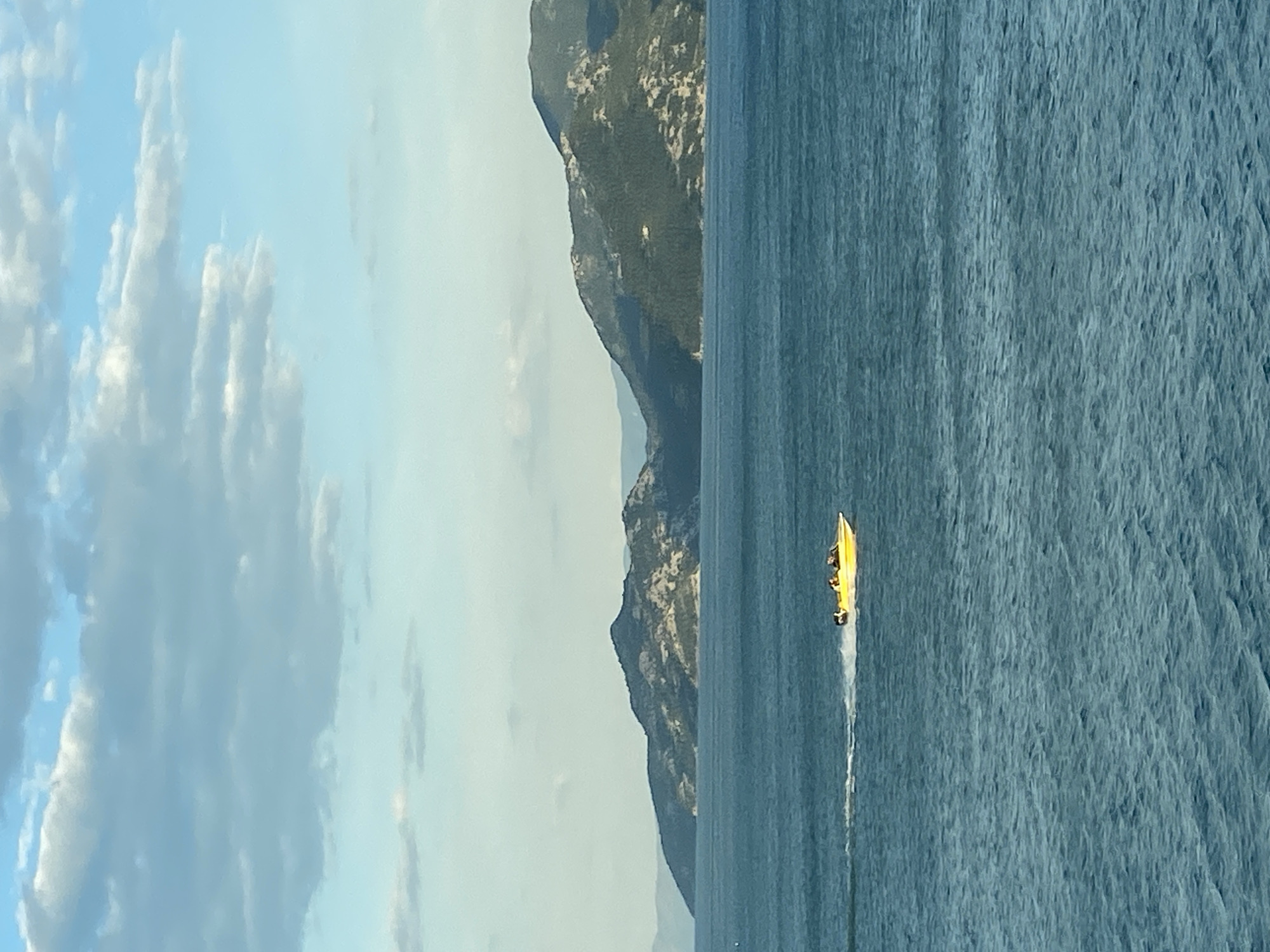 Boating activity observed on Montenegro waters near Kruševica
