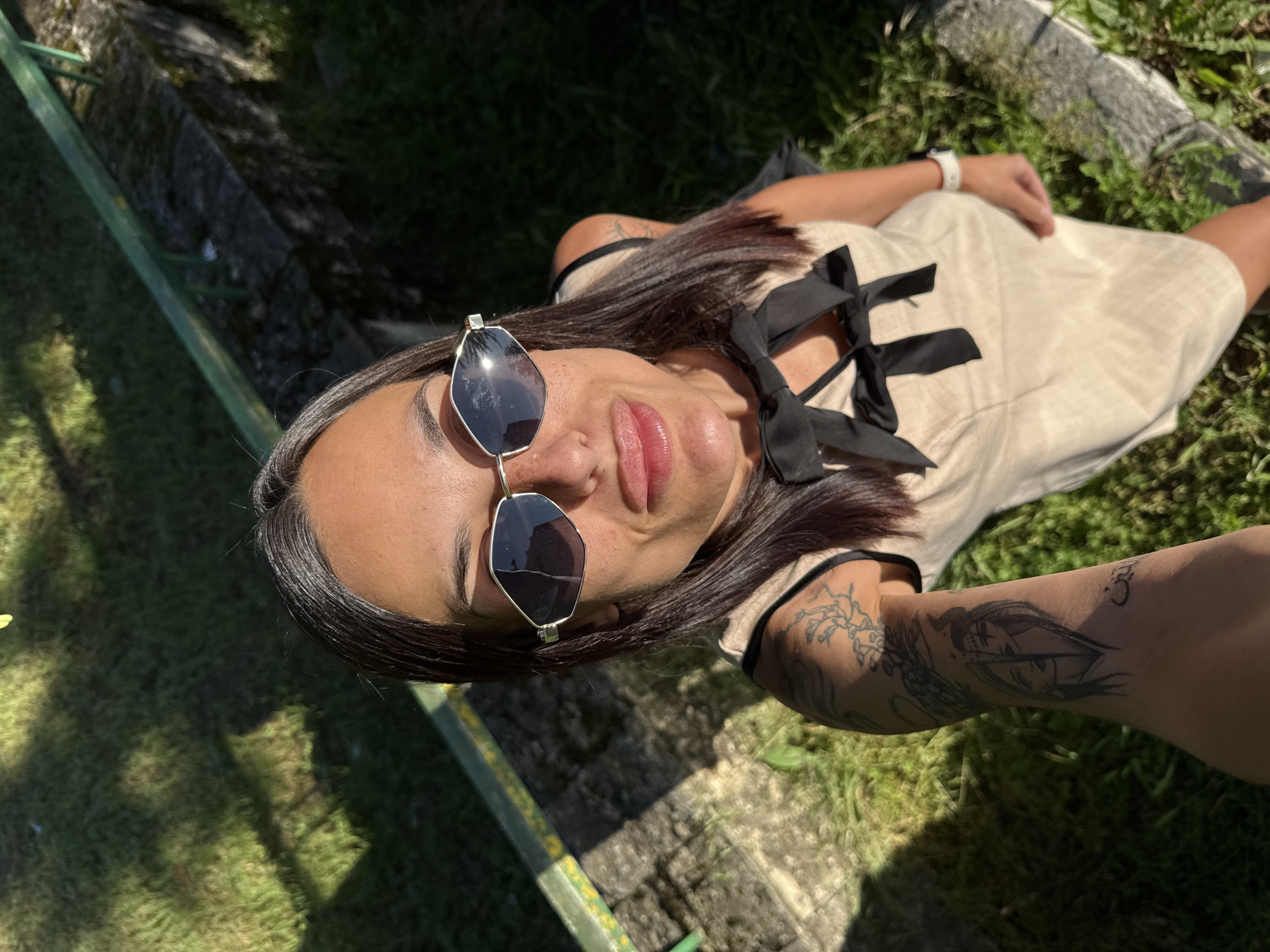 Woman documented in multiple locations around Pleven, Bulgaria