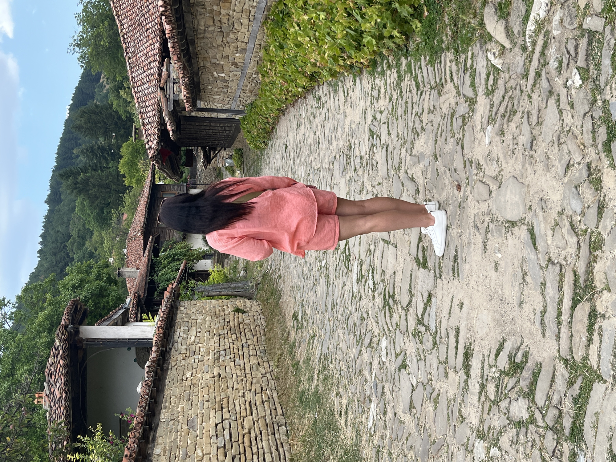 Morning walk through historic cobblestone villages in the Balkan Mountains
