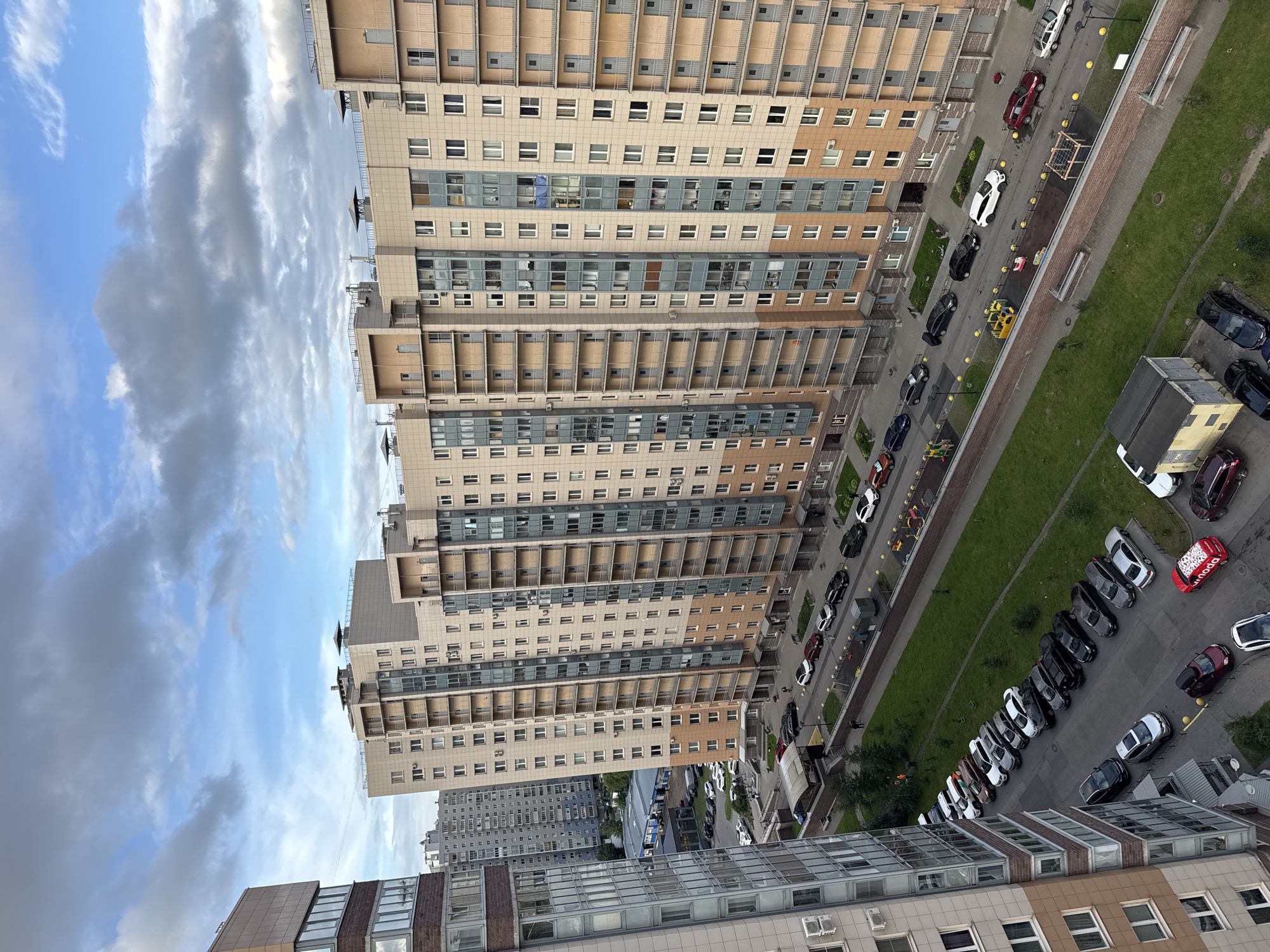 Golden hour balcony hang in a Russian city