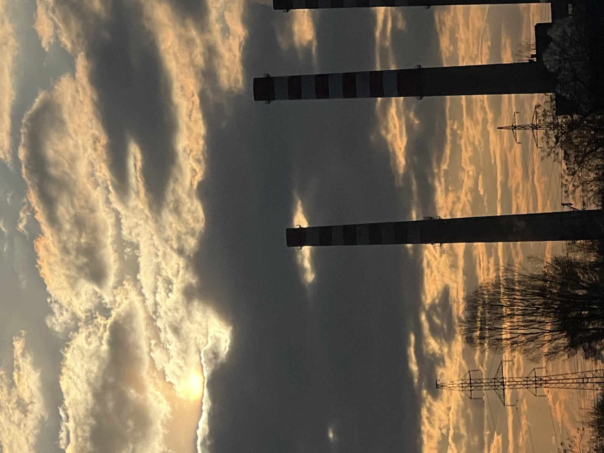 Dramatic storm clouds with golden light captured over Sofia