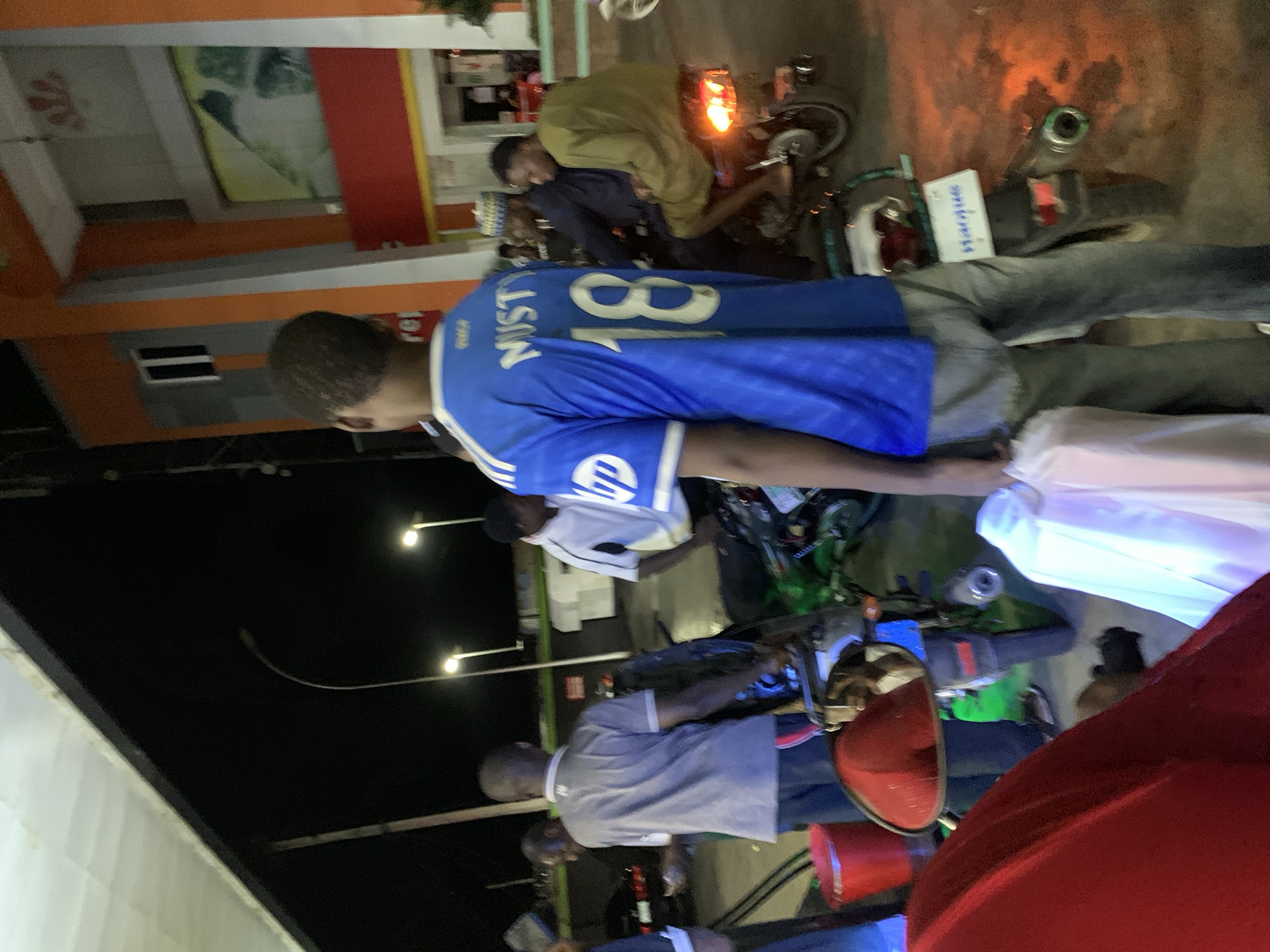 Evening fuel station activity observed in Lokoja, Nigeria