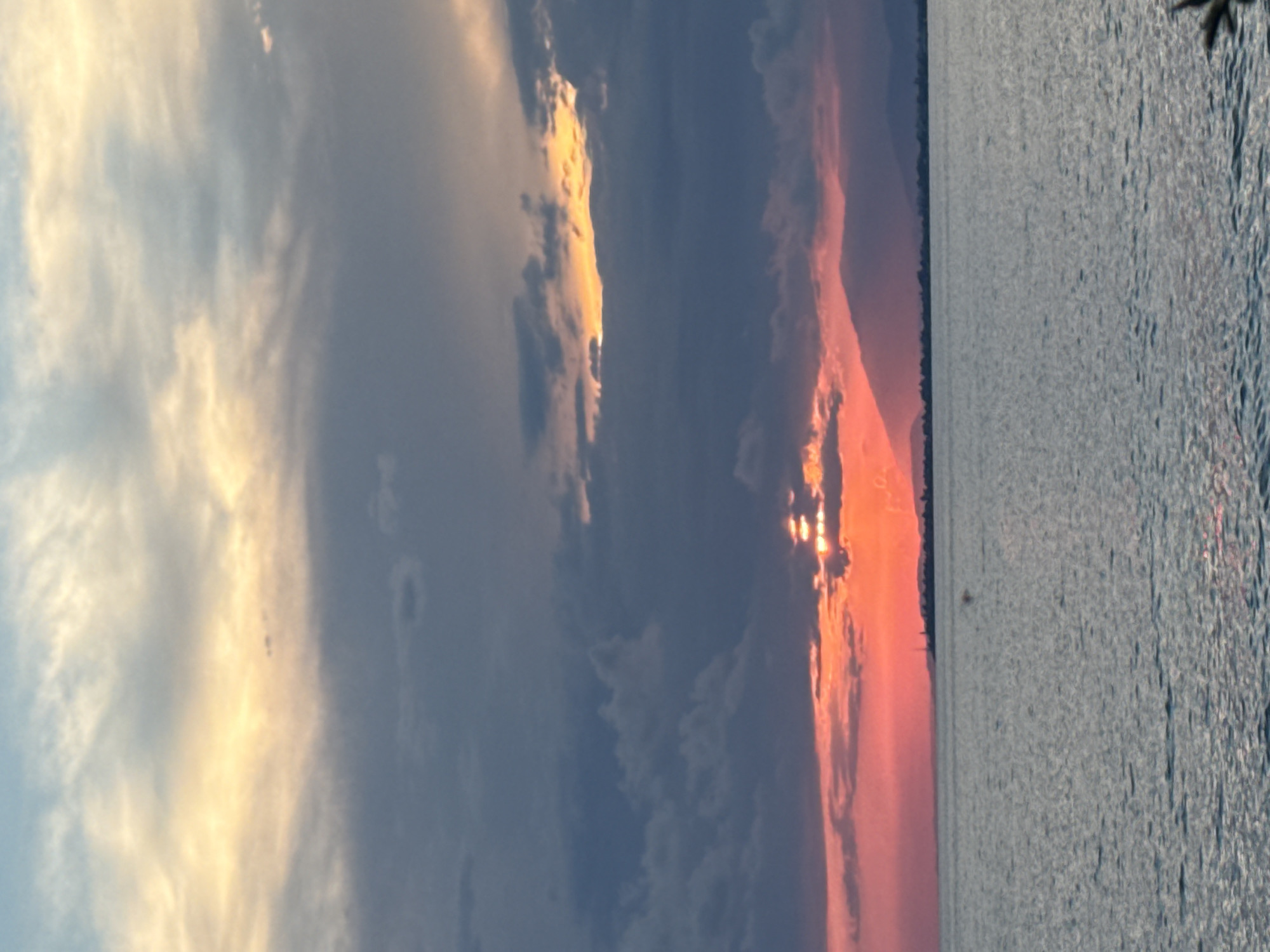 Black Sea sunset evening on the Abkhazia coast