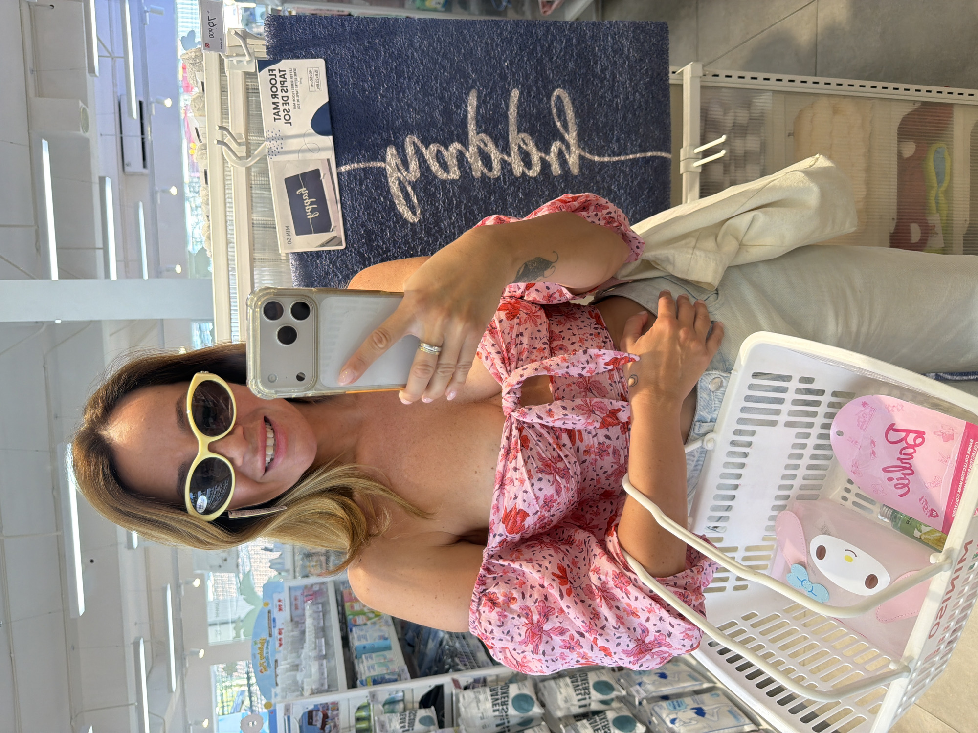 Browsing and selfies inside a North Kuta retail store