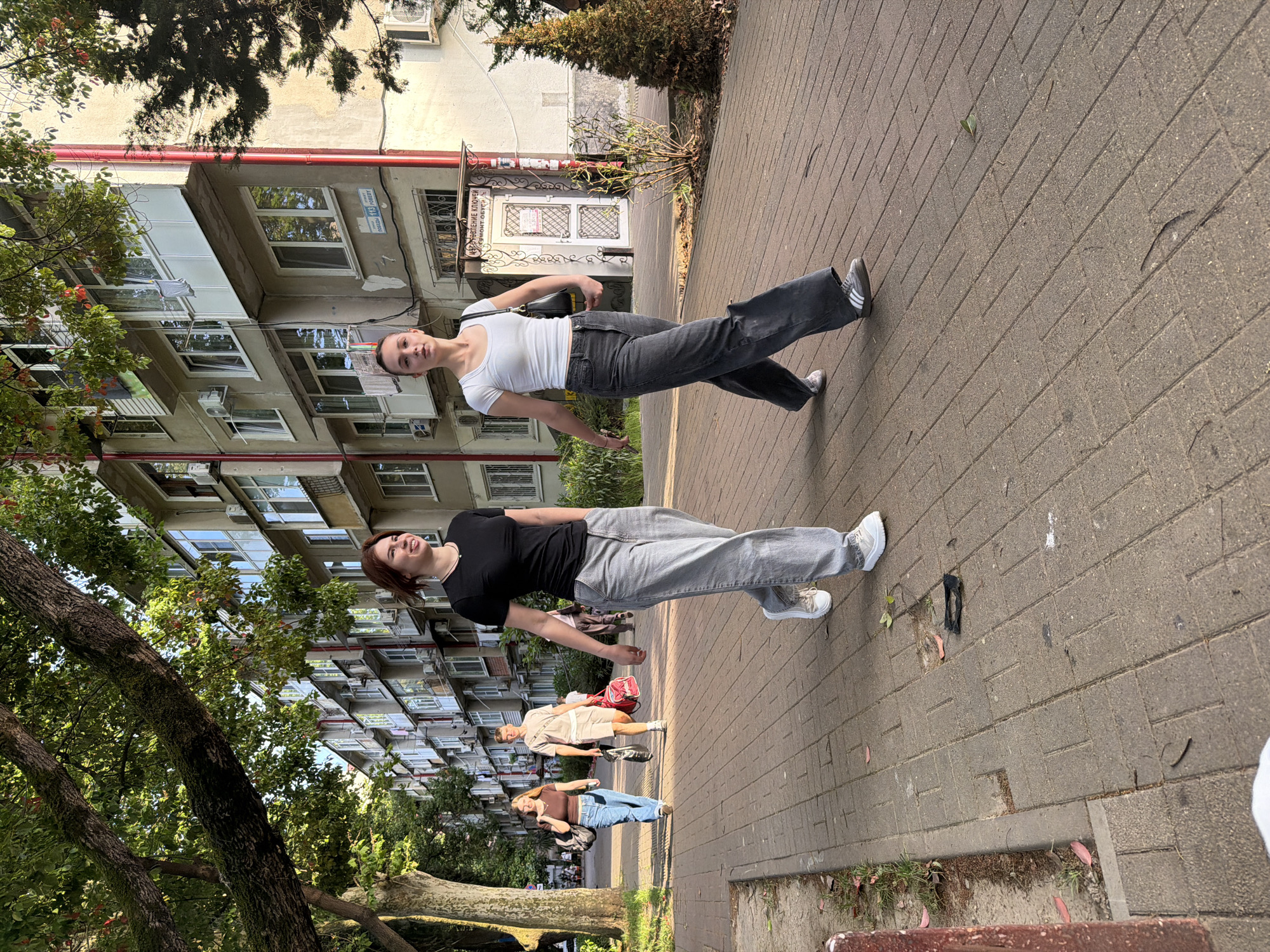Casual afternoon hangout on the streets of Sochi