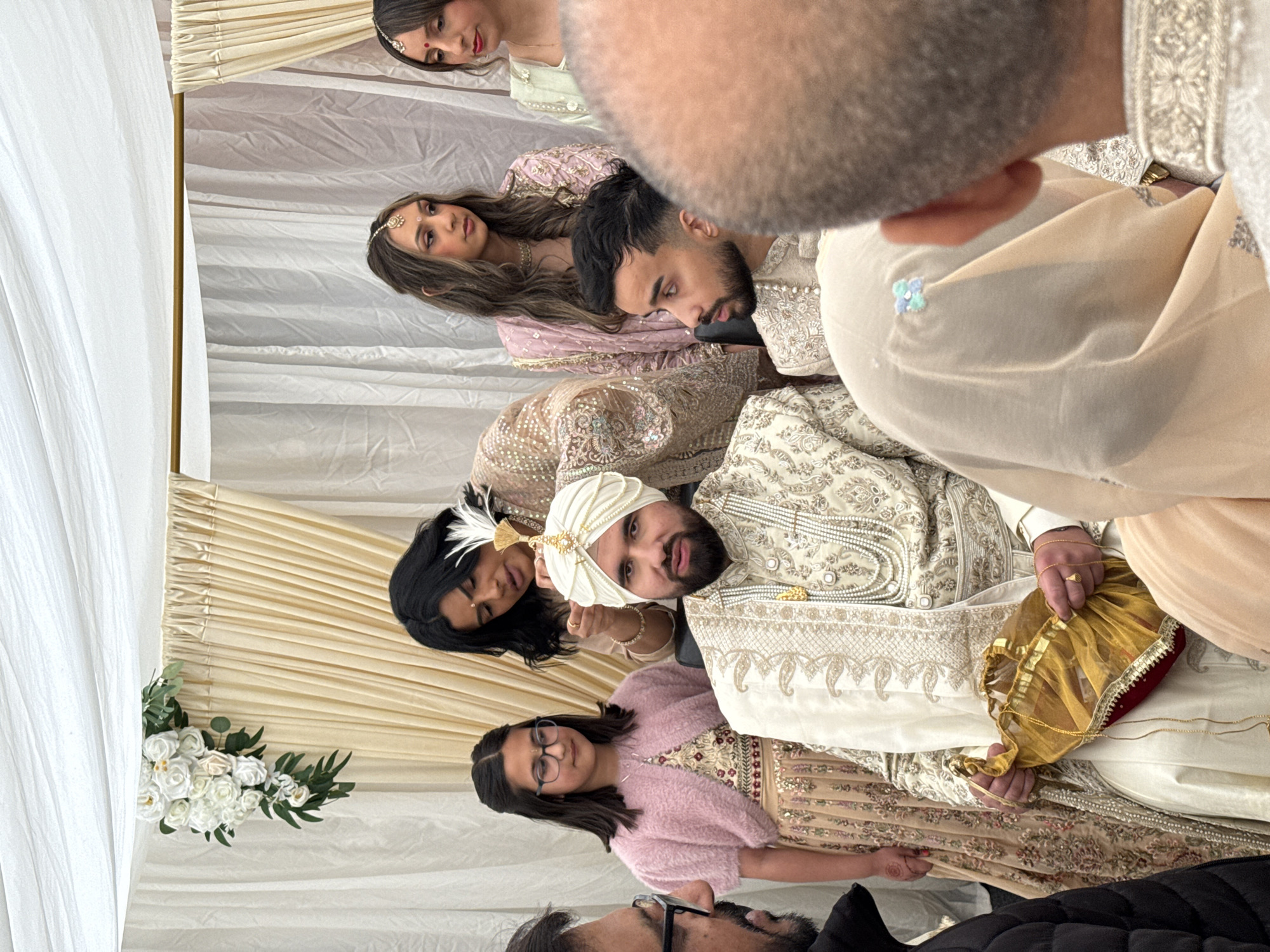 Wedding ceremony documented in decorated Sandwell venue
