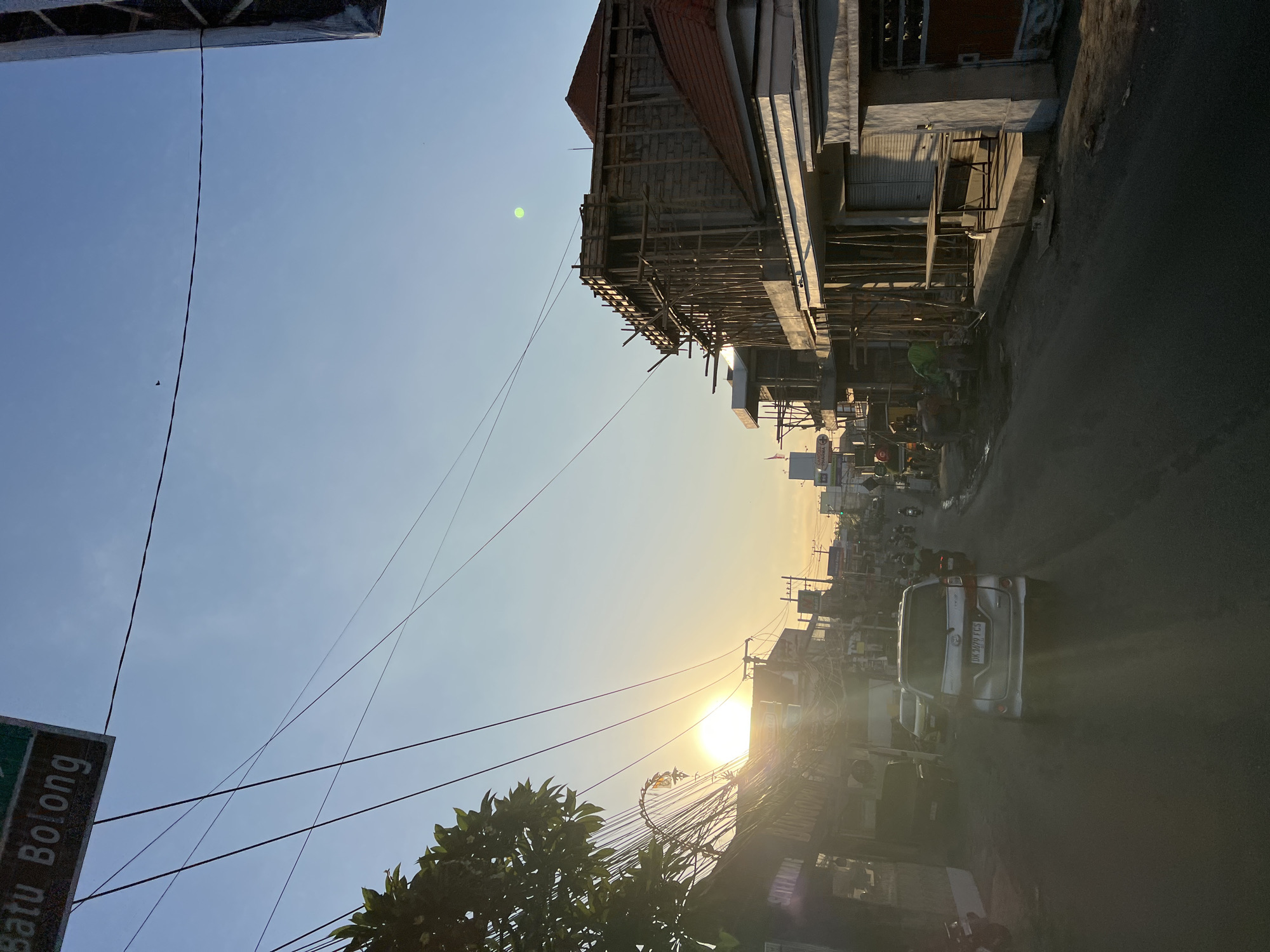 Morning street activity around a North Kuta Circle K