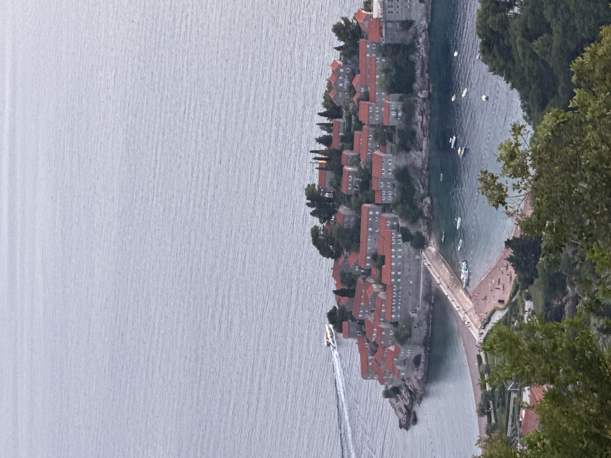 Afternoon along Montenegro's Budva Riviera coast