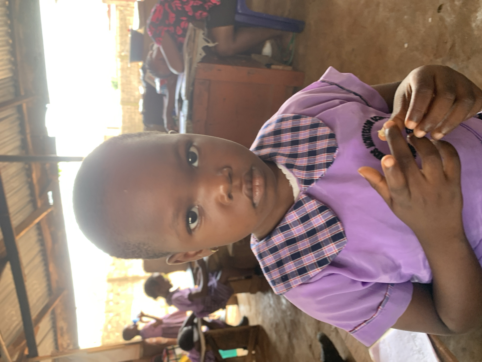 School day in session at a Nigerian village classroom