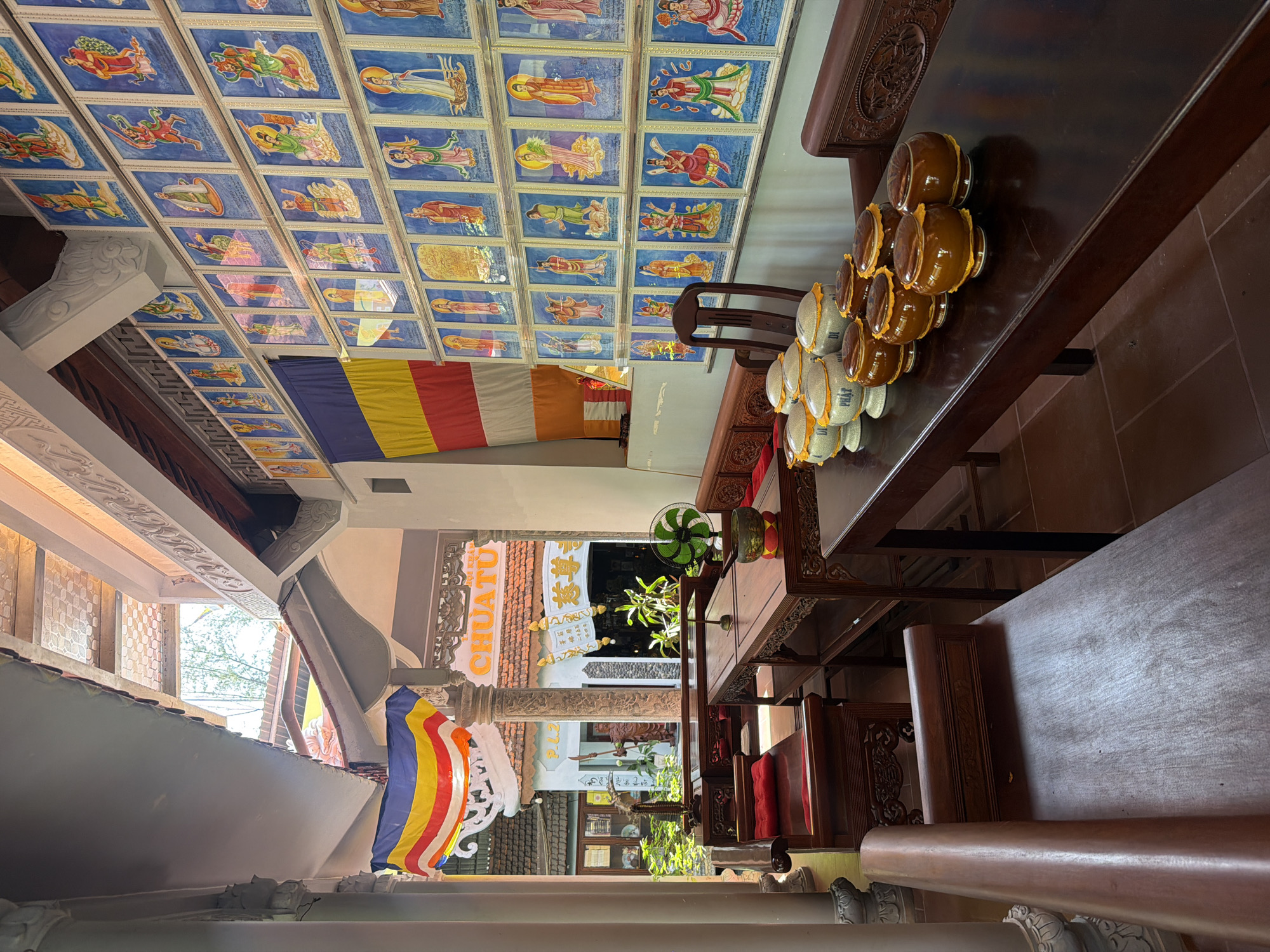 Buddhist temple visit documented in Nha Trang, Vietnam