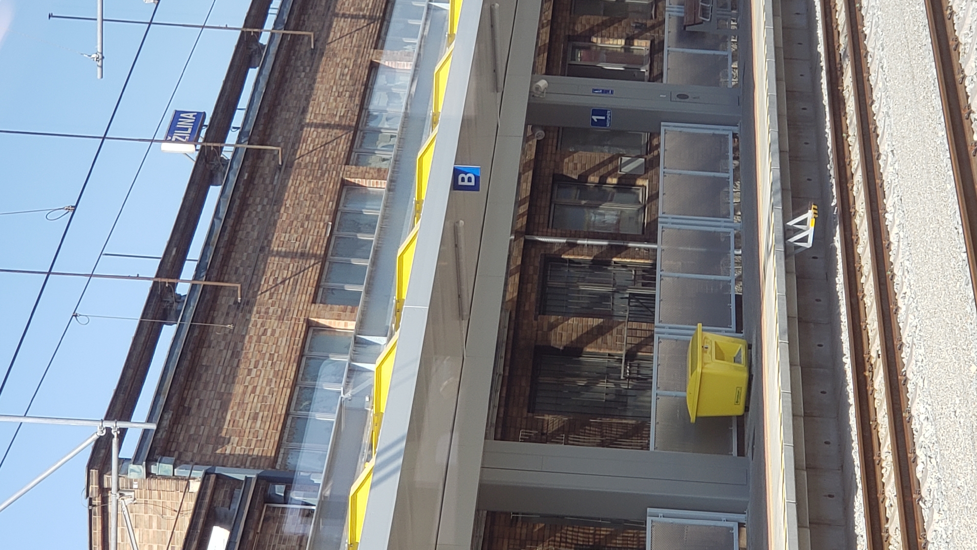 Morning activity at Žilina railway station, trains and platforms