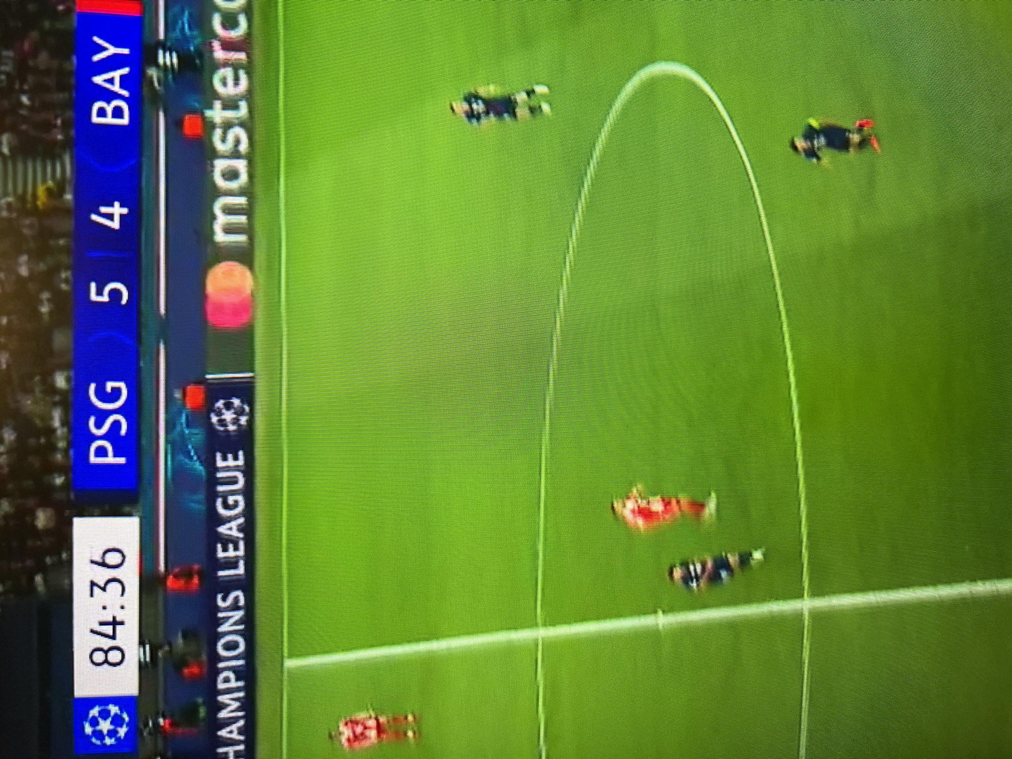 Football match broadcast viewed on screen in Eindhoven
