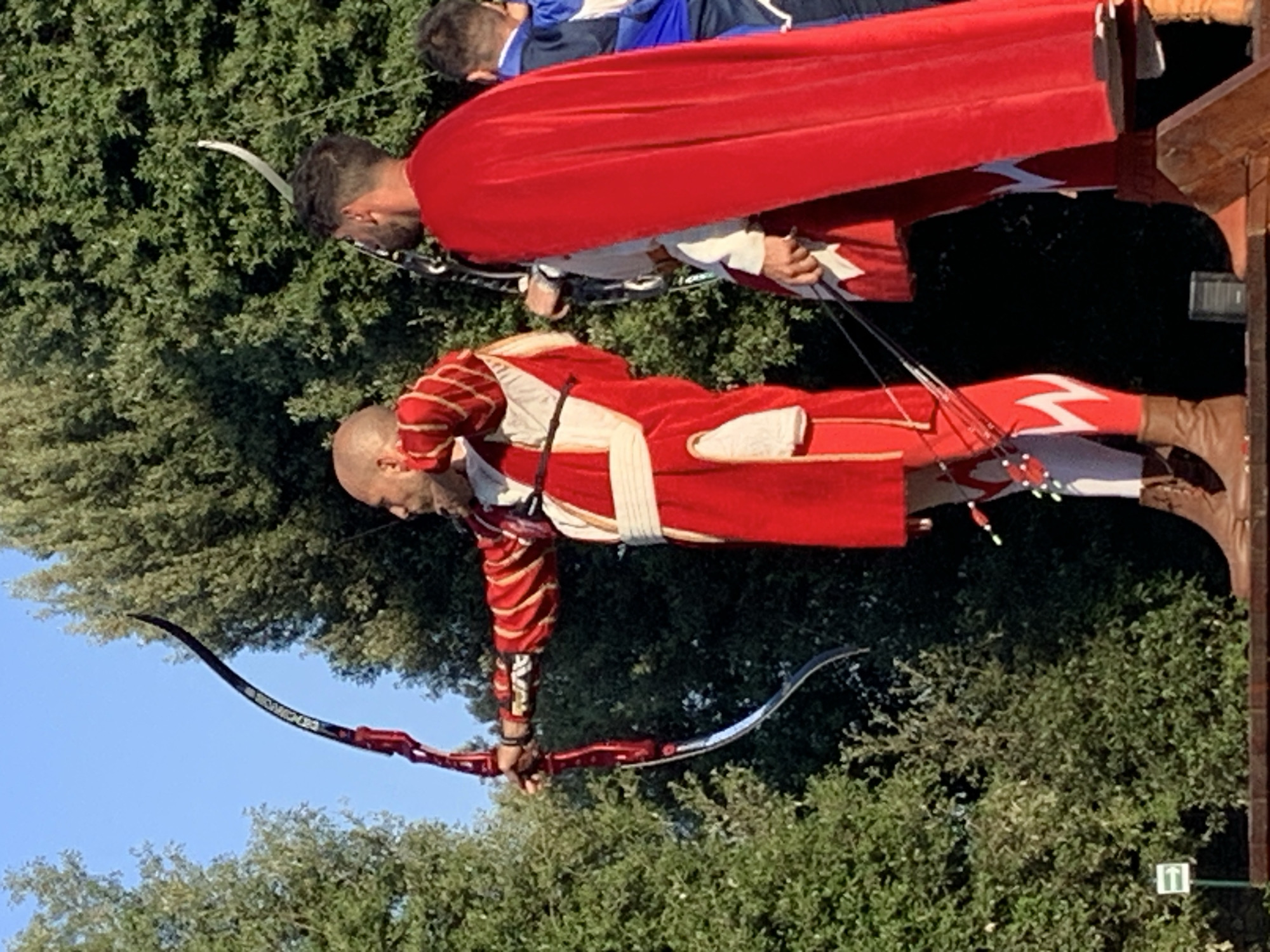 Historical reenactment in full costume, San Quirico d'Orcia