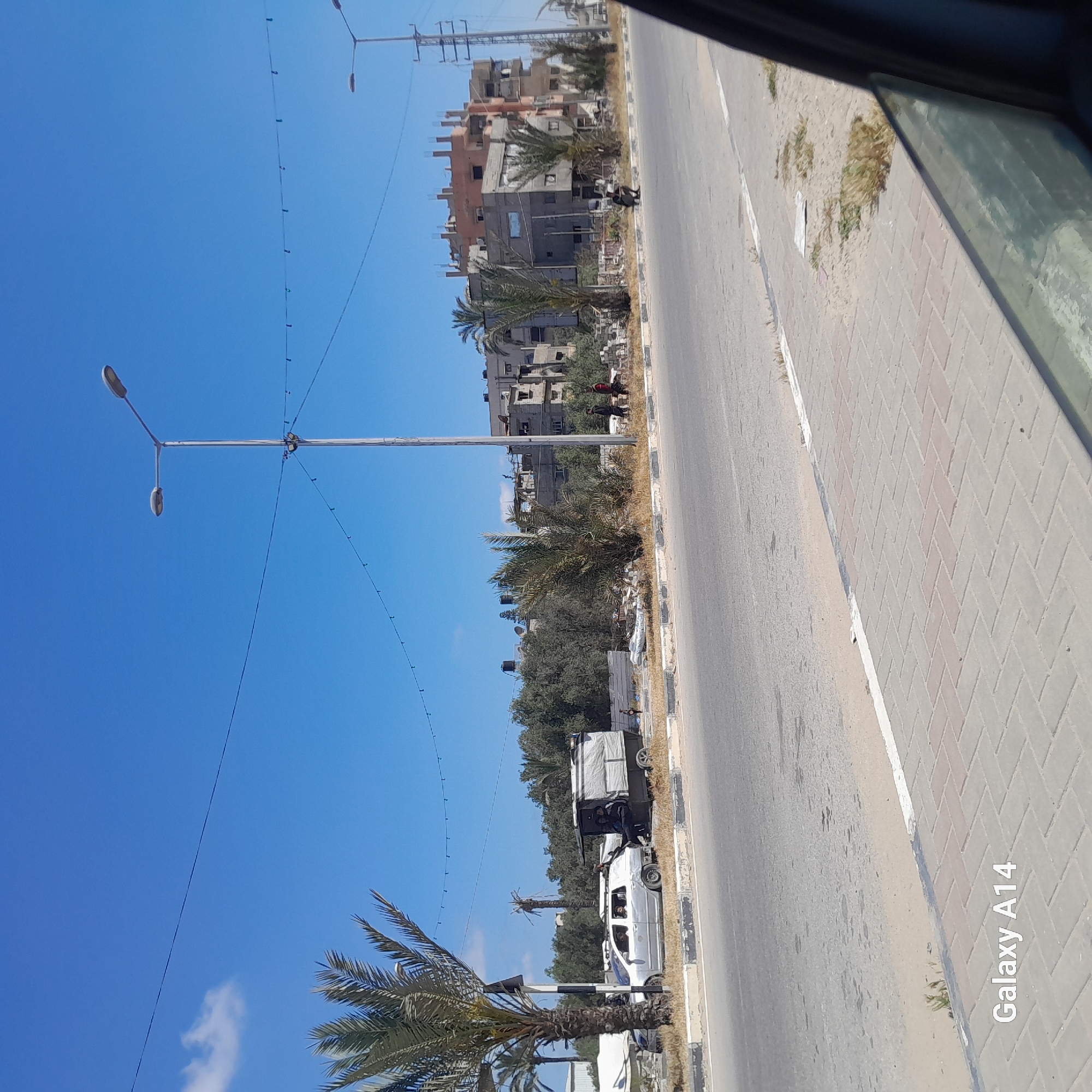 Morning street scenes documented in Bureij, Palestinian Territories