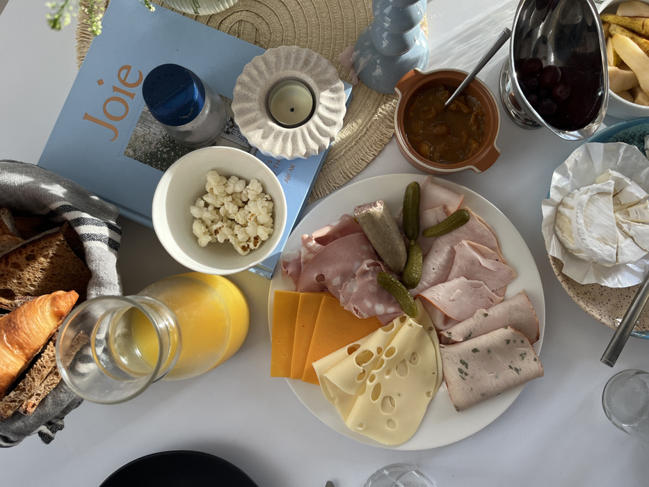 Morning breakfast spread documented in German villages