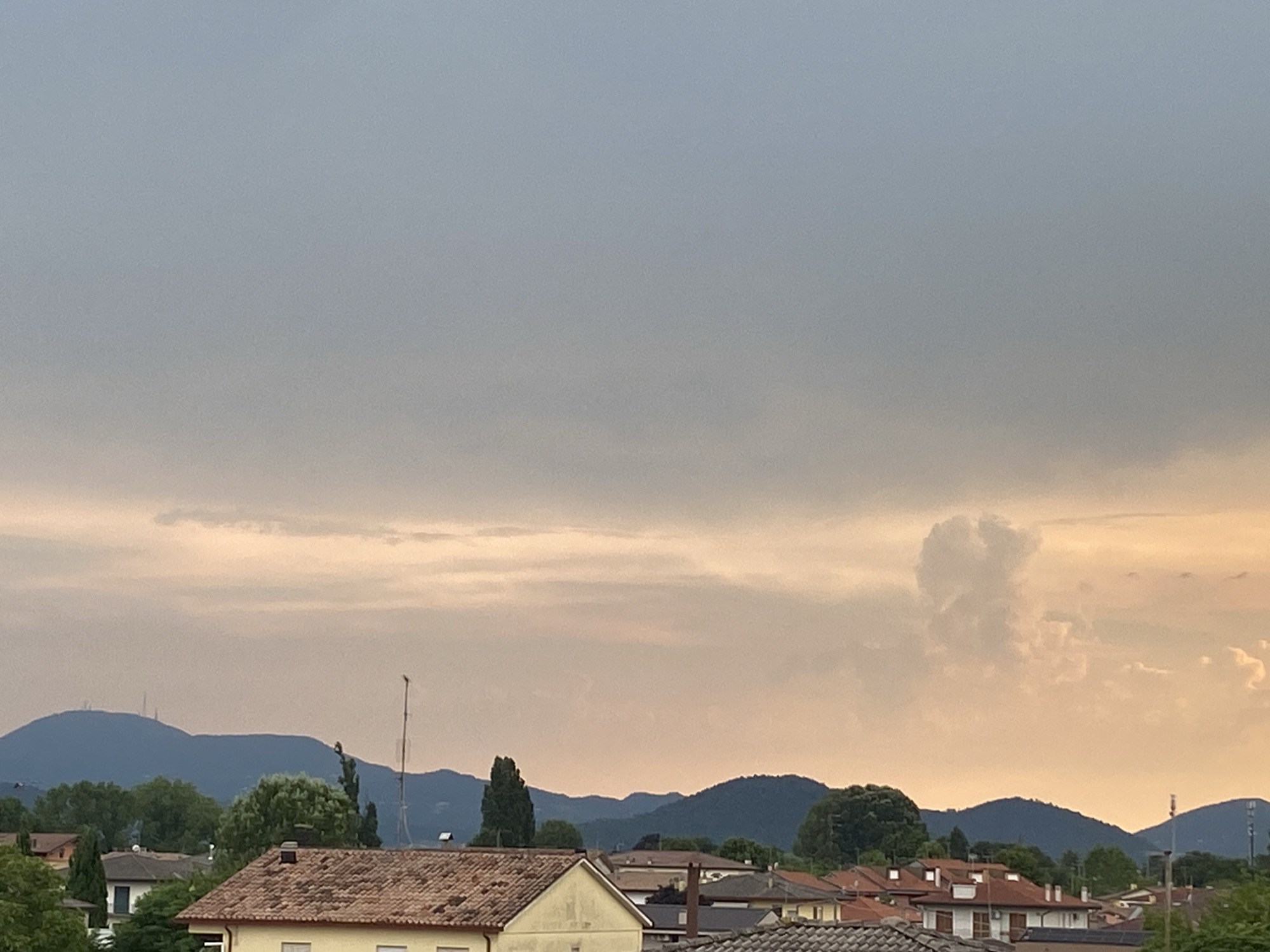 Personal items and moody skies from a quiet afternoon at home