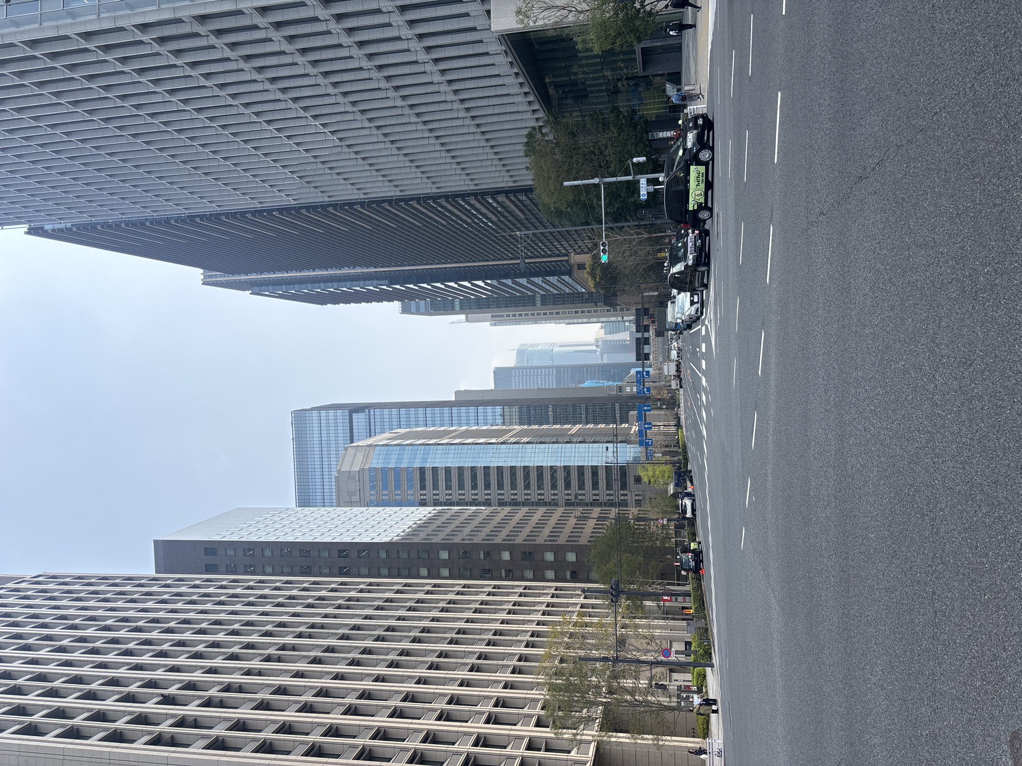 Tokyo street scene captured in Chiyoda ward business district