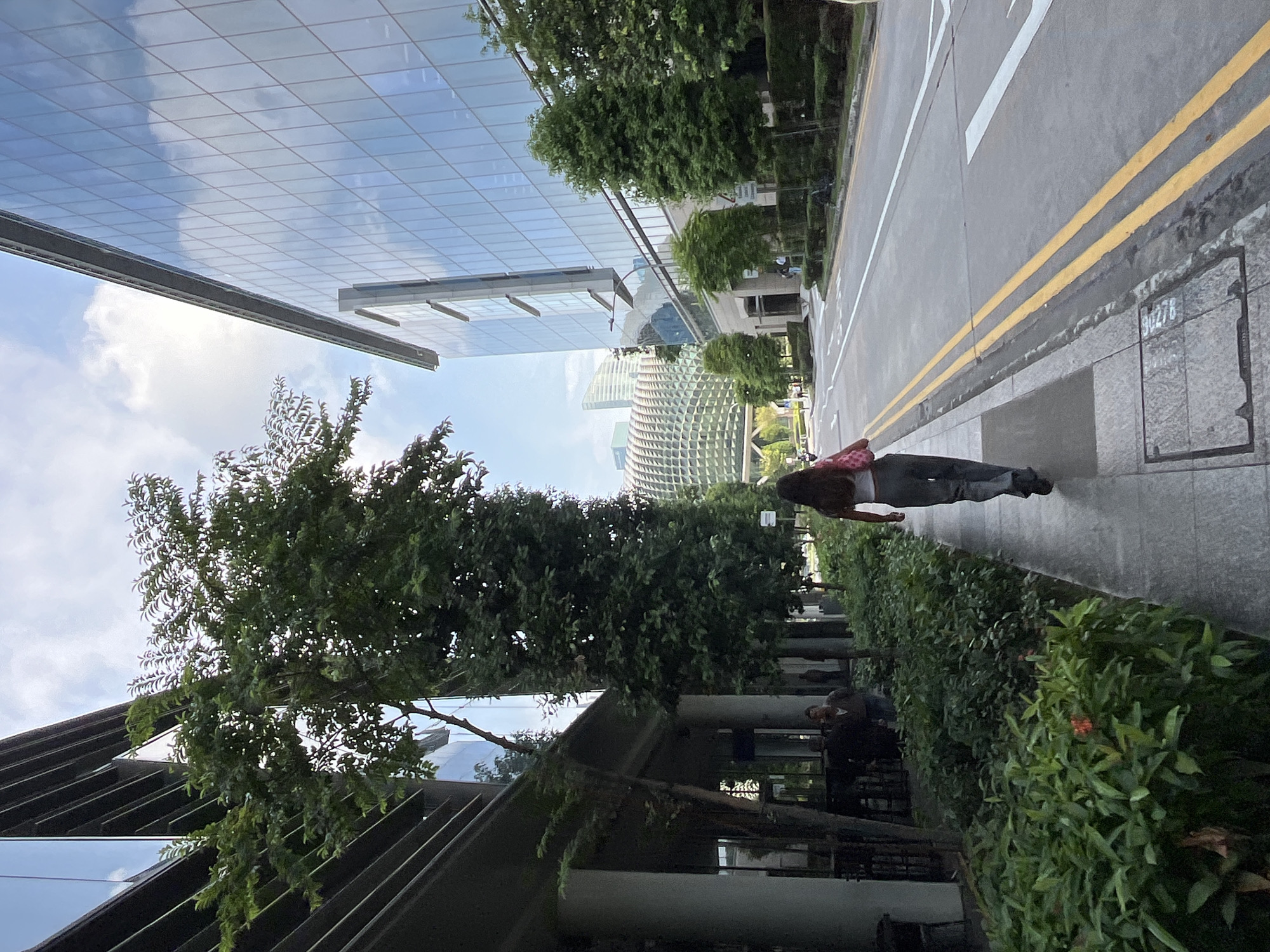 Street-level views around the Esplanade, Singapore