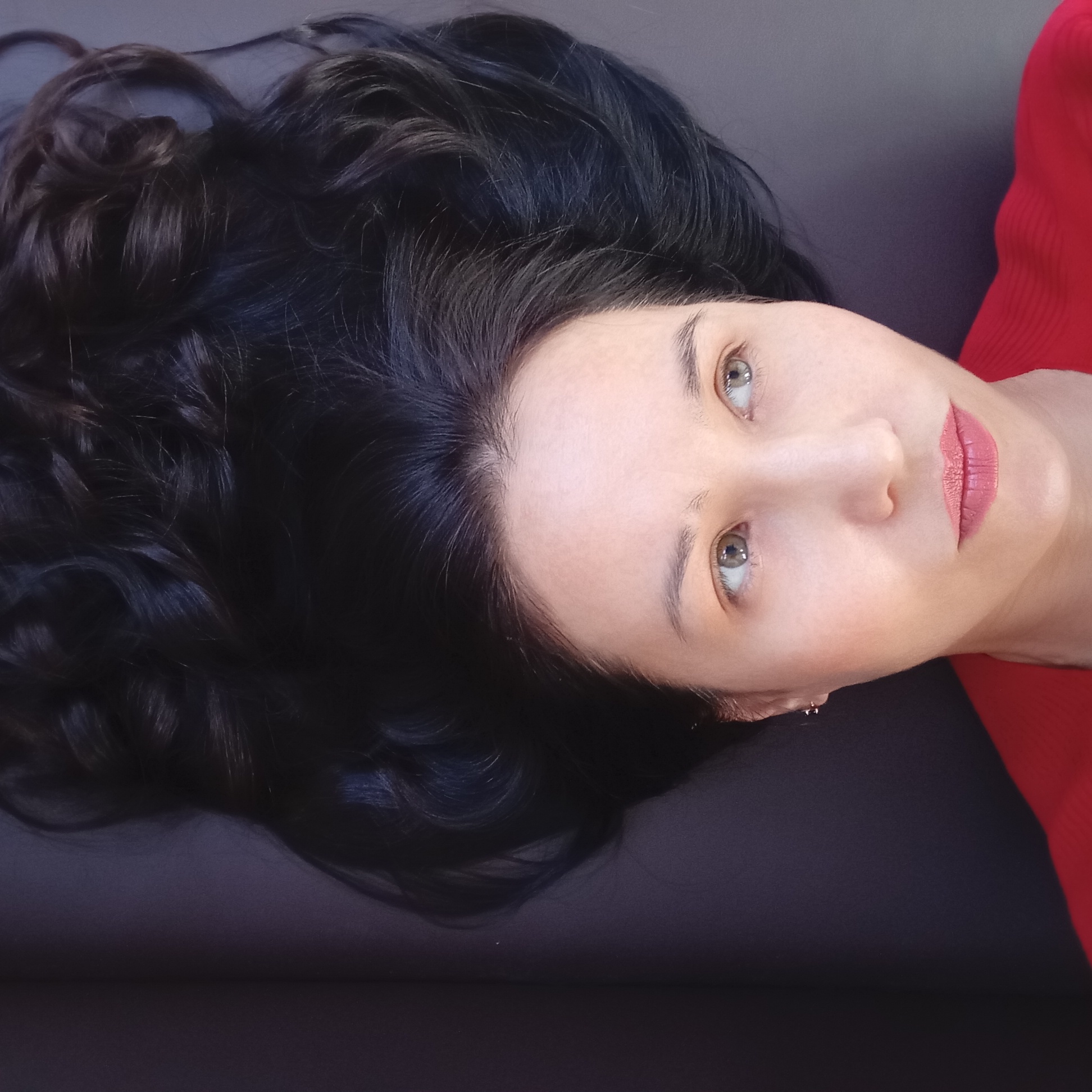 Woman photographed in multiple indoor locations across Izhevsk