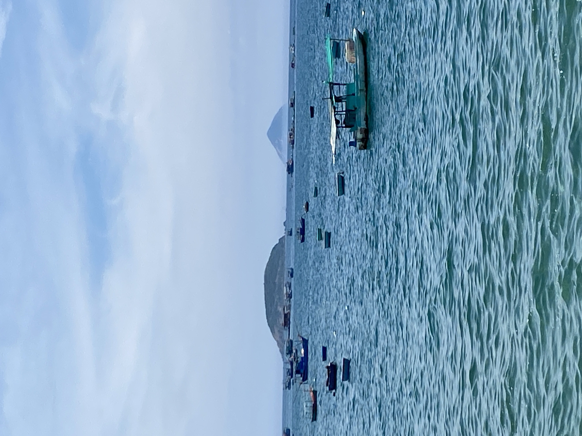 Nha Trang's promenade and bay on a quiet summer morning