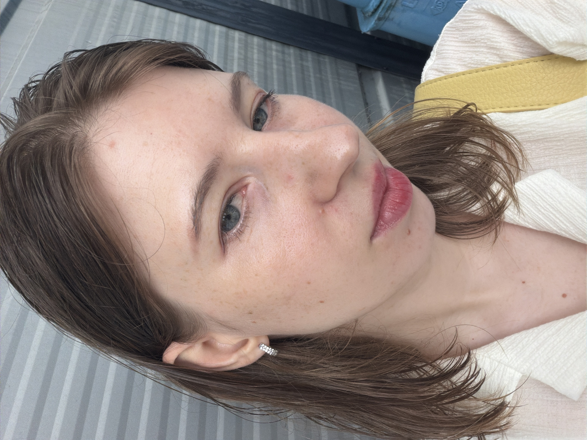 Rainy day selfies in a Pocheon-si parking lot, July 2026
