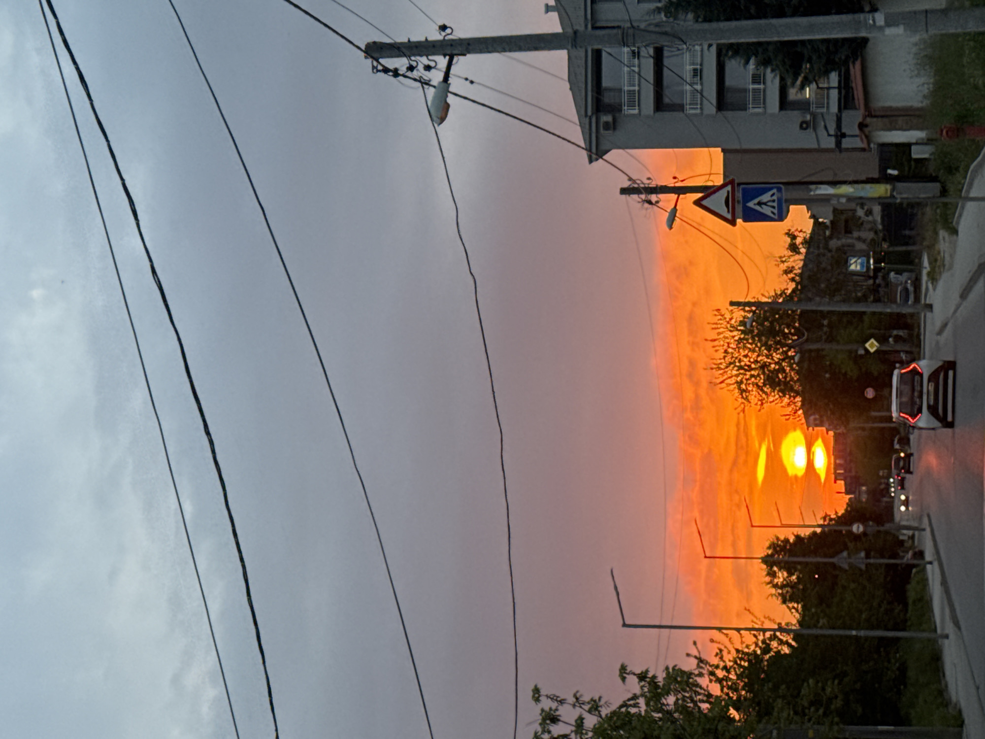 Sunset evening documented across Plovdiv streets and cafes