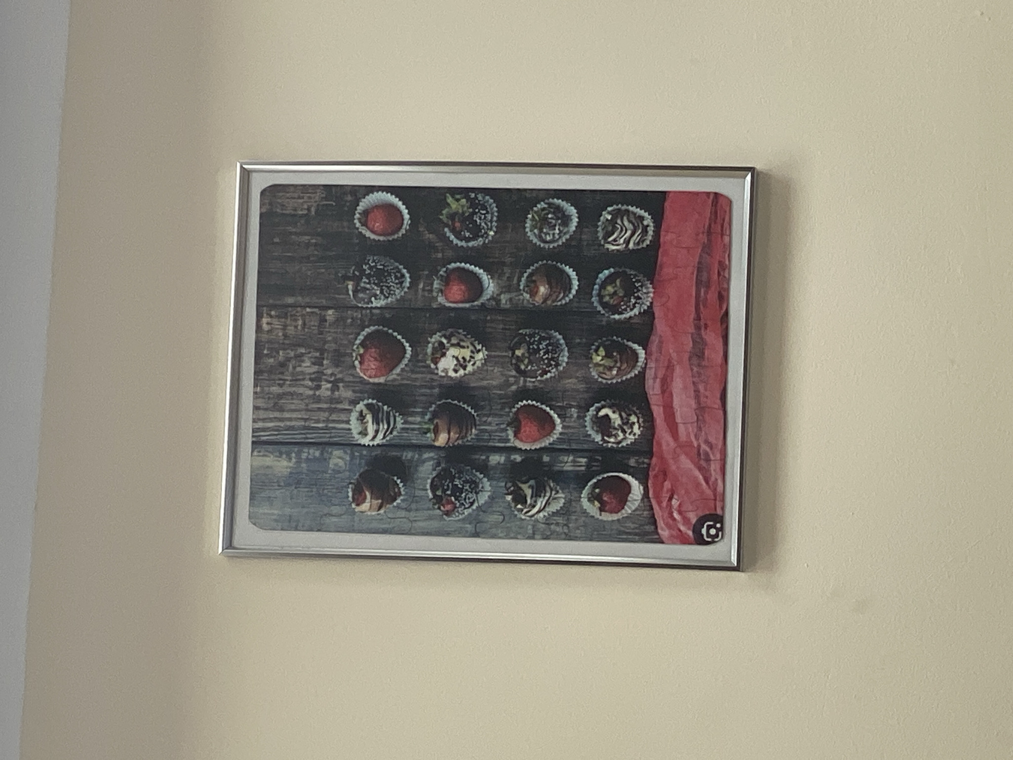 Framed artwork observed on wall in Sliven, Bulgaria