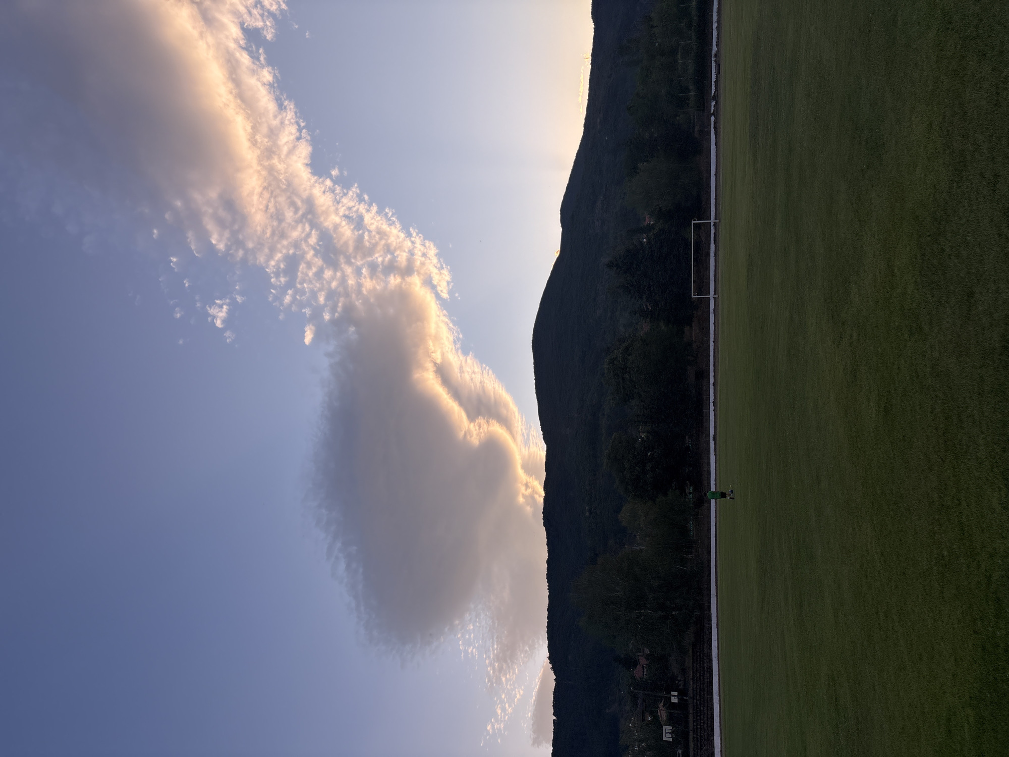 Solo practice session on a quiet soccer pitch in Boboshevo