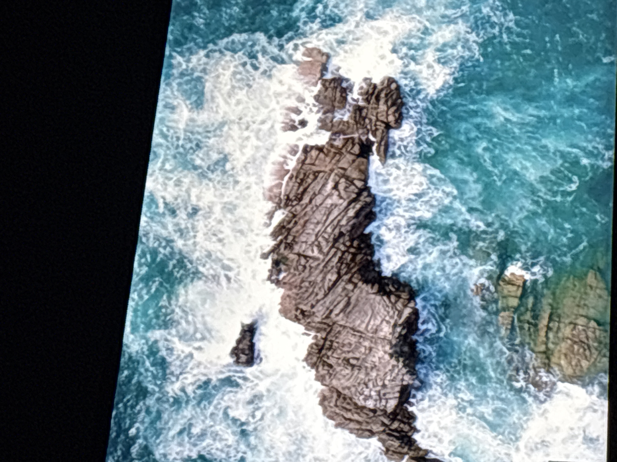 Digital screens display dramatic landscapes in Armenia evening session
