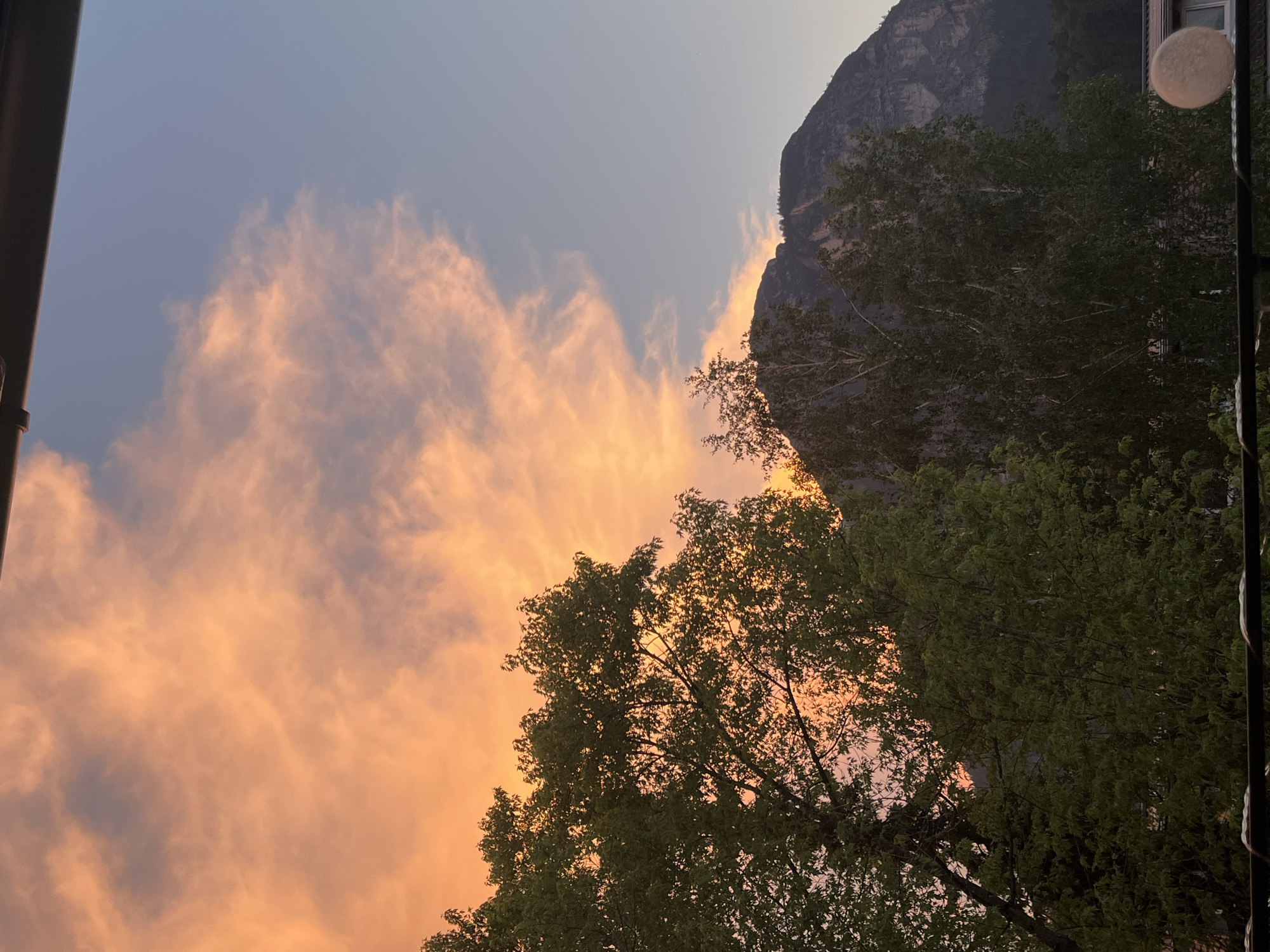 Balcony sunset over the Bavarian Alps, Garmisch-Partenkirchen