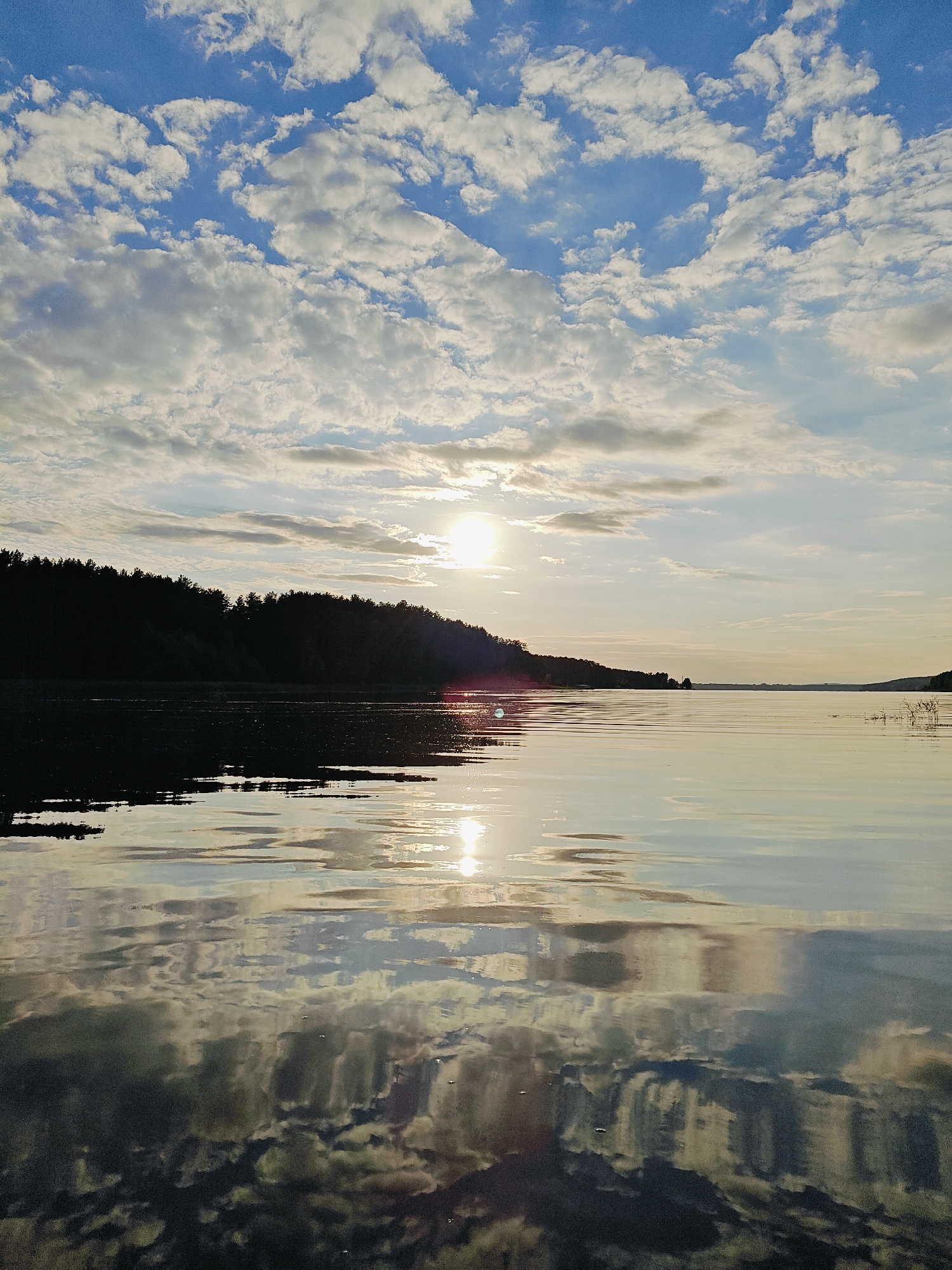 Quiet afternoon on the water near Chaykovsky, Russia