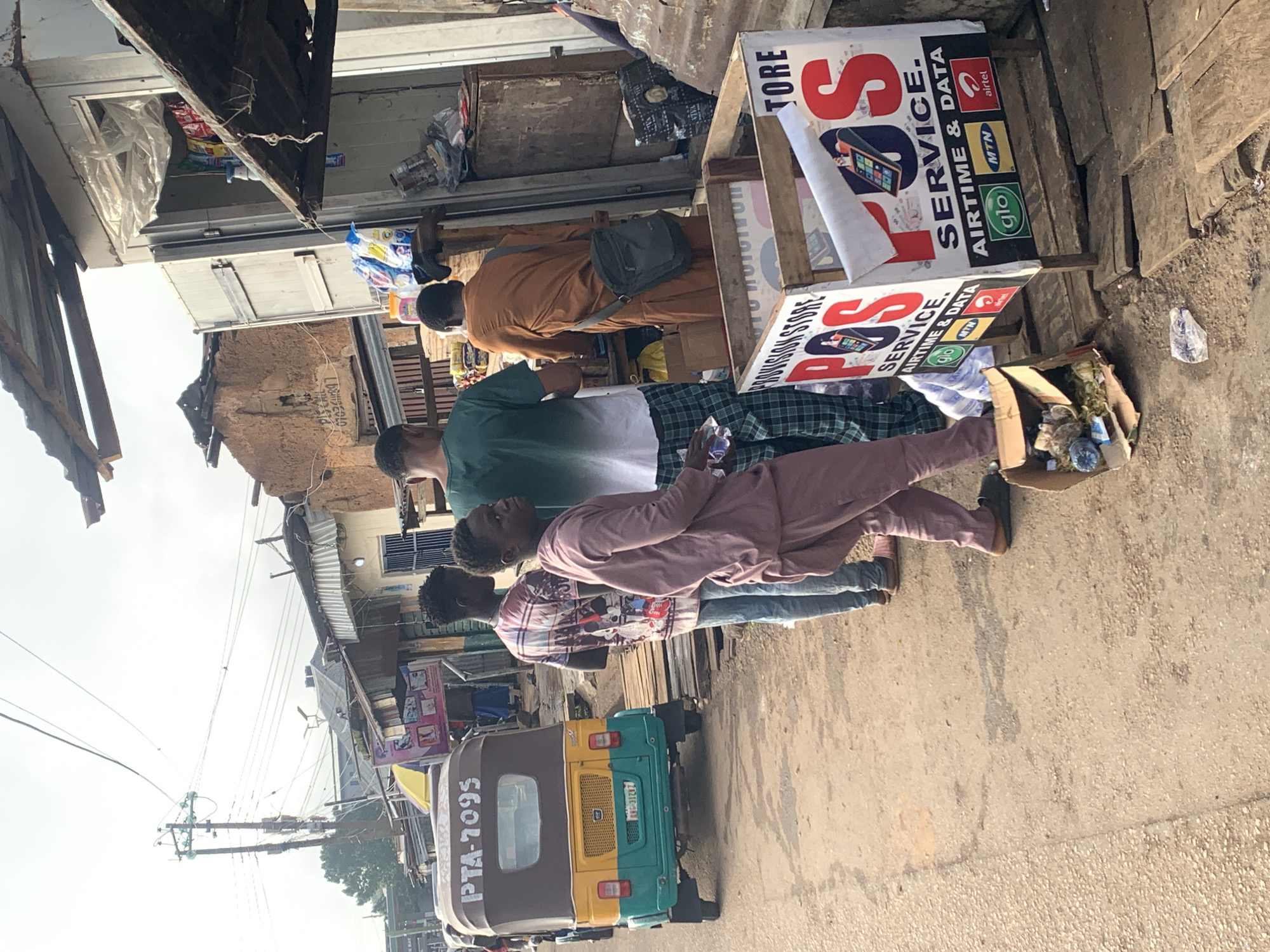 Street activity along a busy Jos–Gura Top corridor