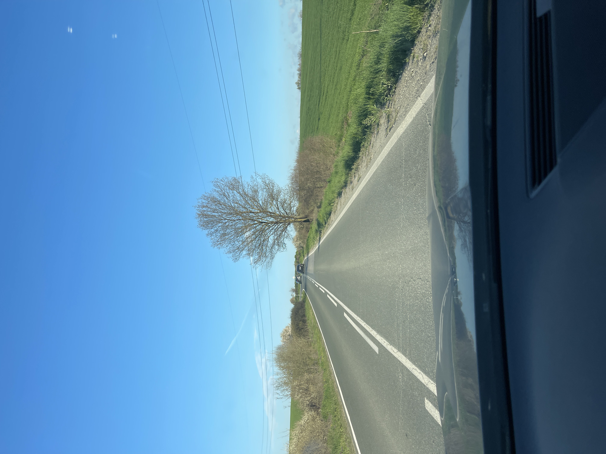 Rural road travel documented near Burgas, Bulgaria