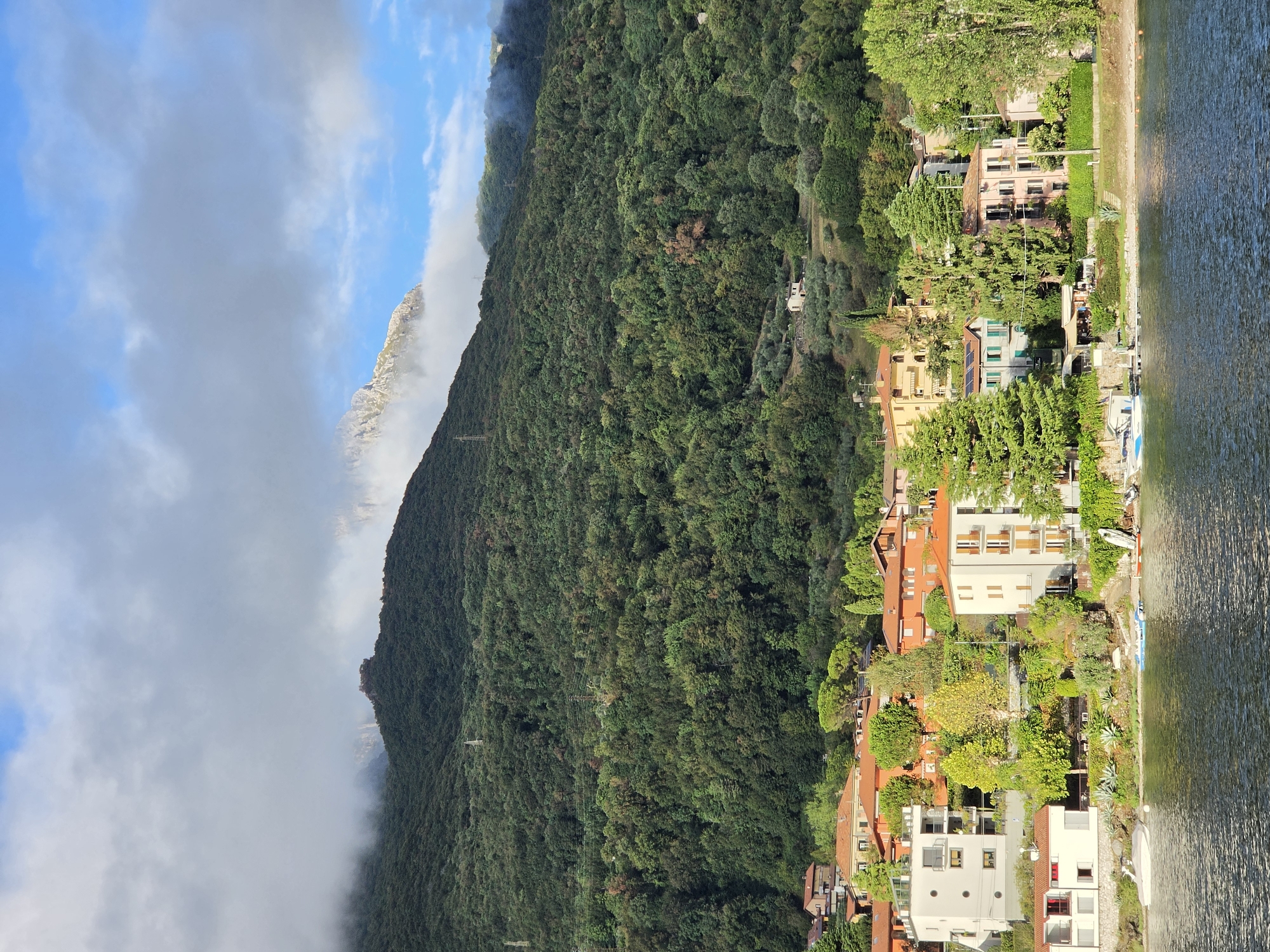 Abbadia Lariana's Lake Como shoreline, captured from two angles