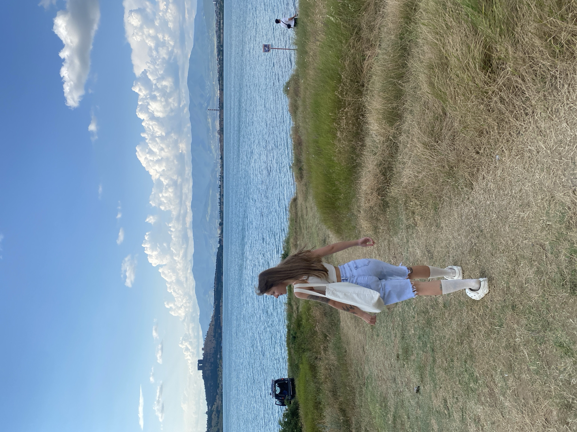 Afternoon at Tbilisi Sea: shoreline walks, campers, and big skies