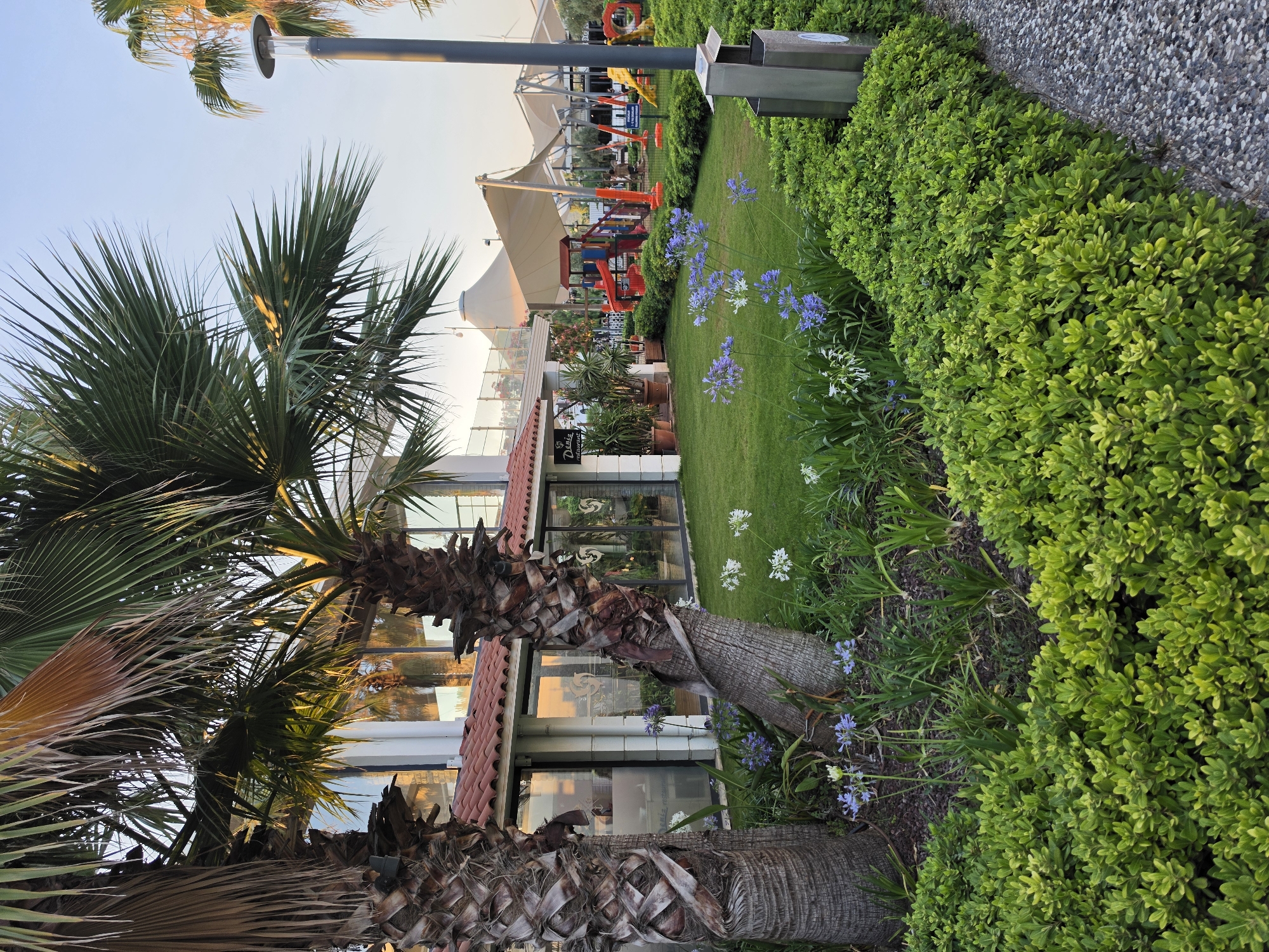 Seferihisar marina and waterfront dining, summer evening