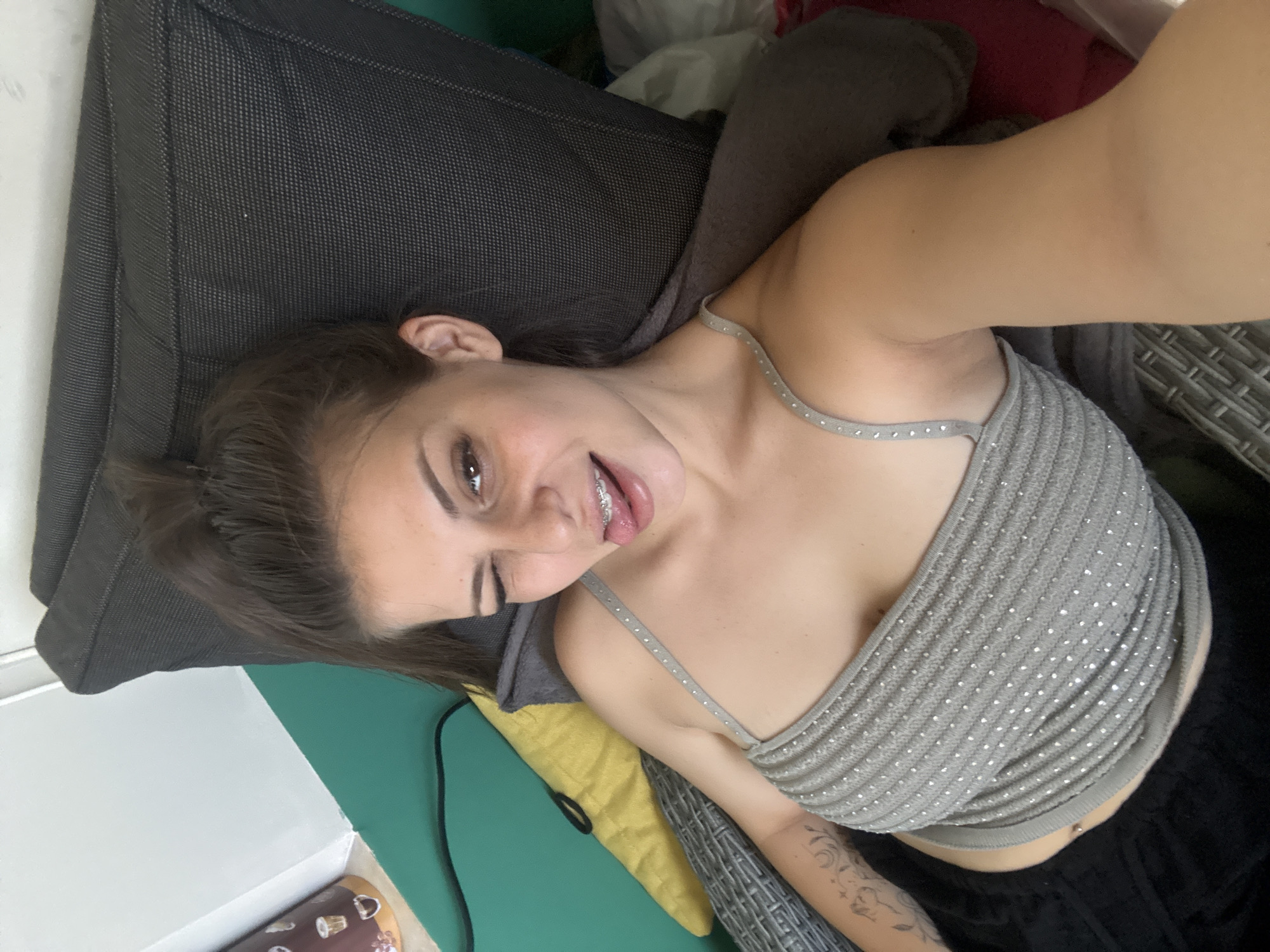 Lazy morning selfie session on a daybed in Plovdiv