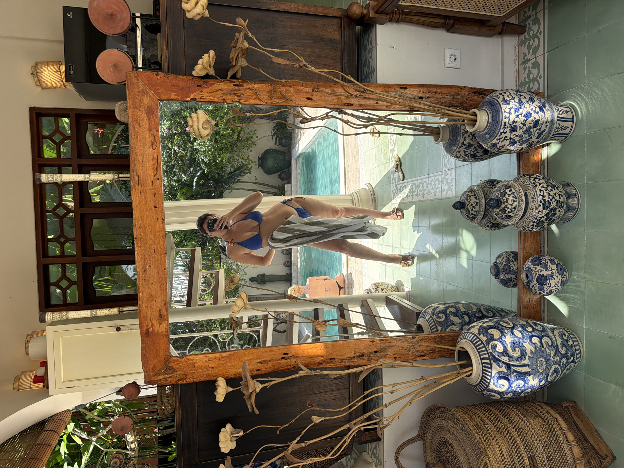 Resort guests enjoy pool time at North Kuta villa