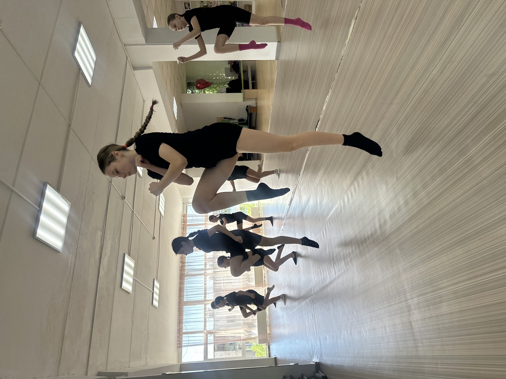Dance group rehearses early morning session in Votkinsk studio