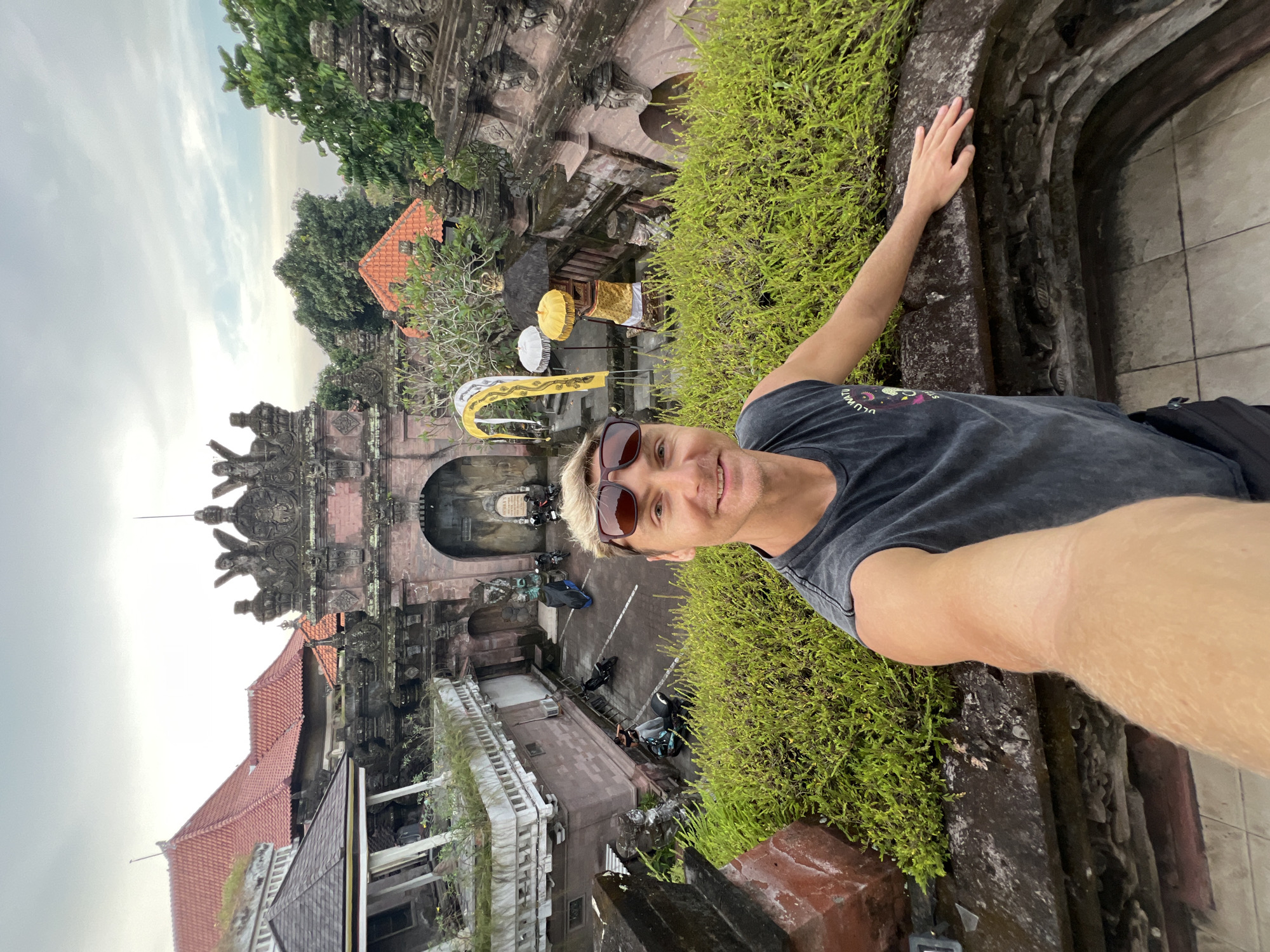Tourist documents Balinese temples and village life in Celuk