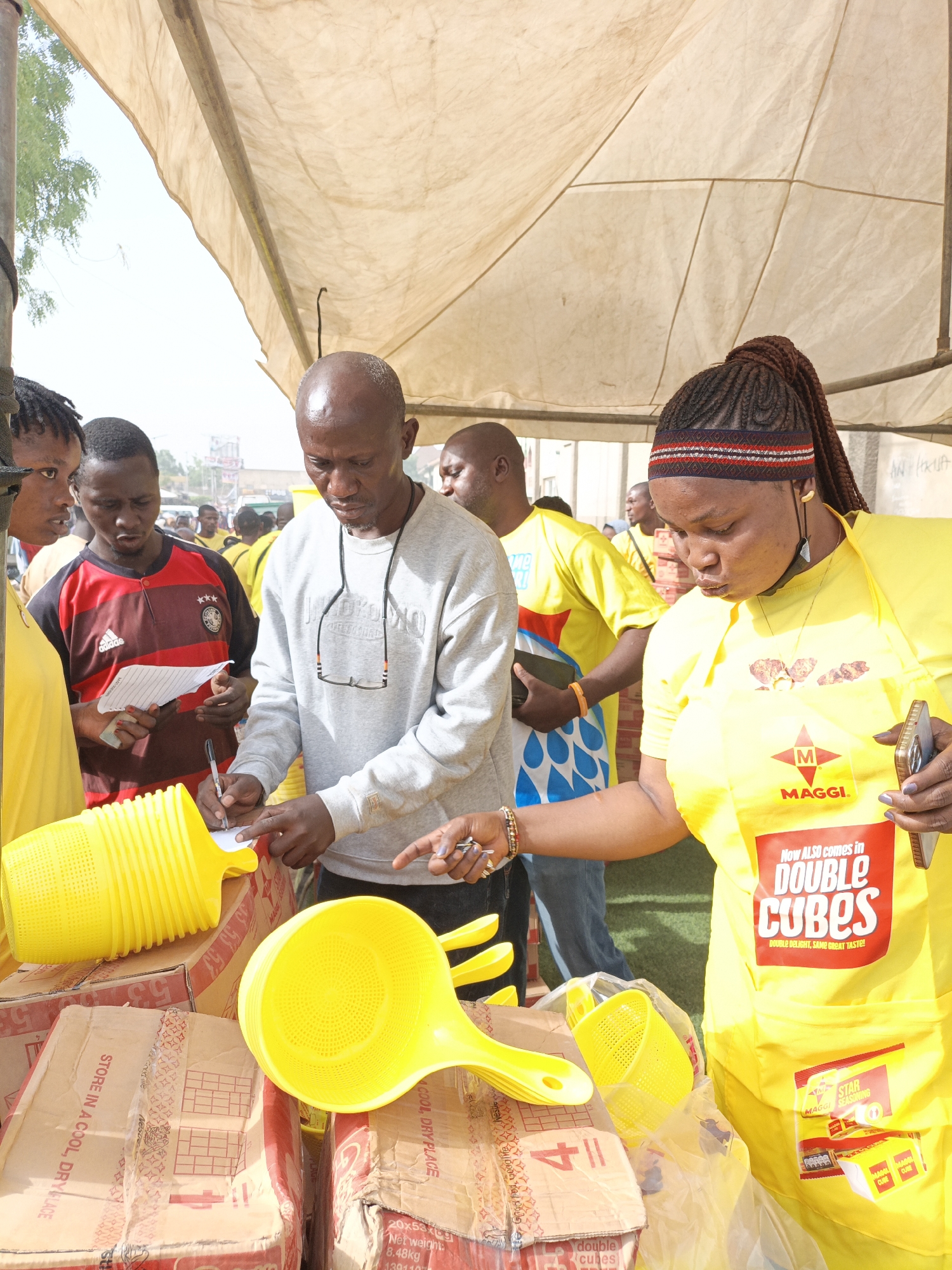 Maggi promotional event held at Yankaba Market in Kano