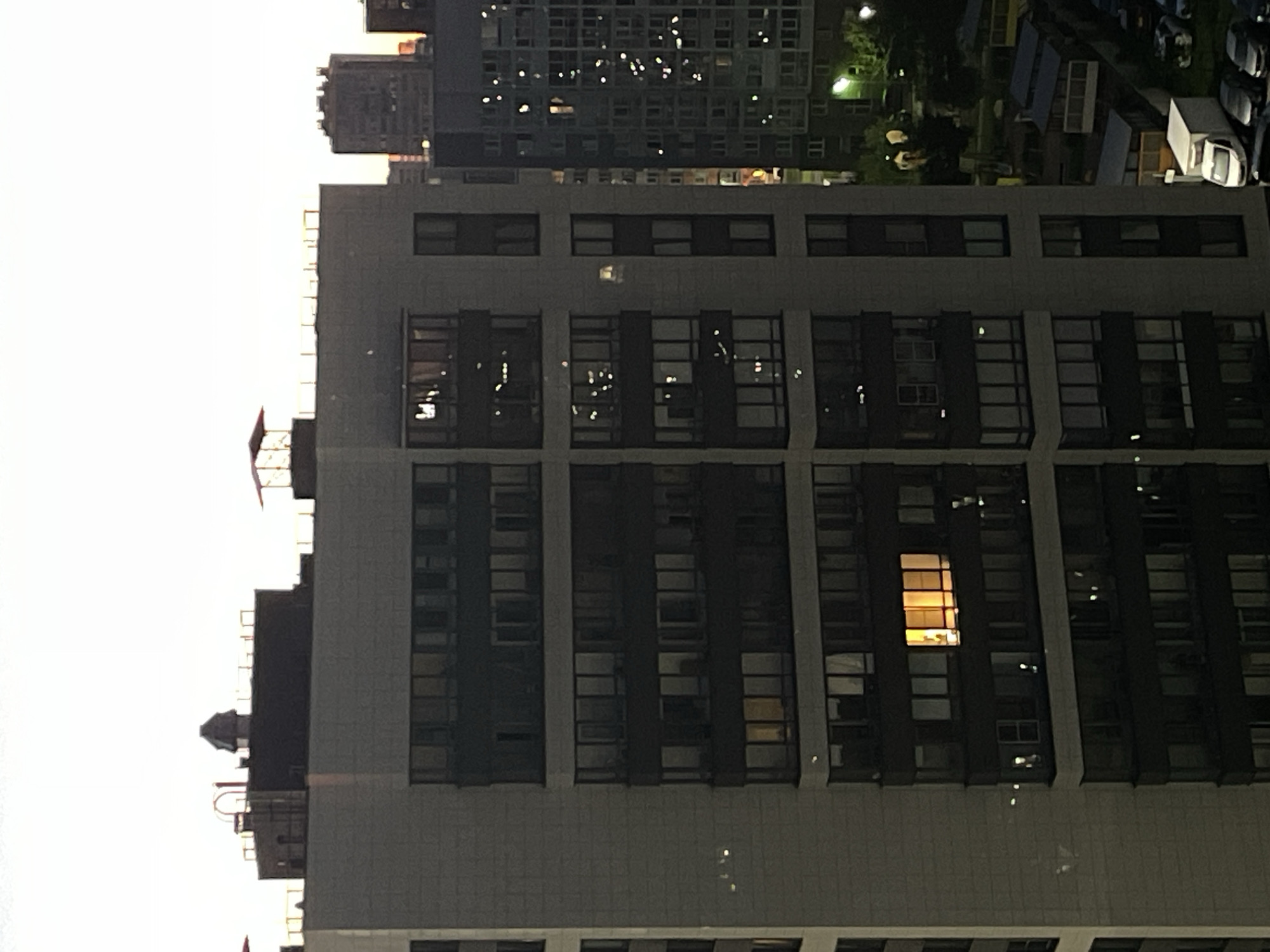 Sinyavino apartment blocks at dusk, dusk to dark