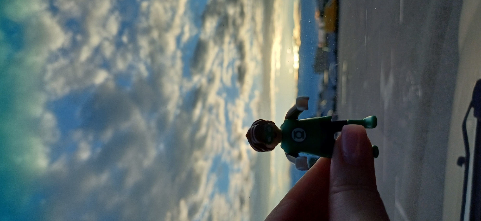 Toy figurine and sky heart, small moments from Kyiv