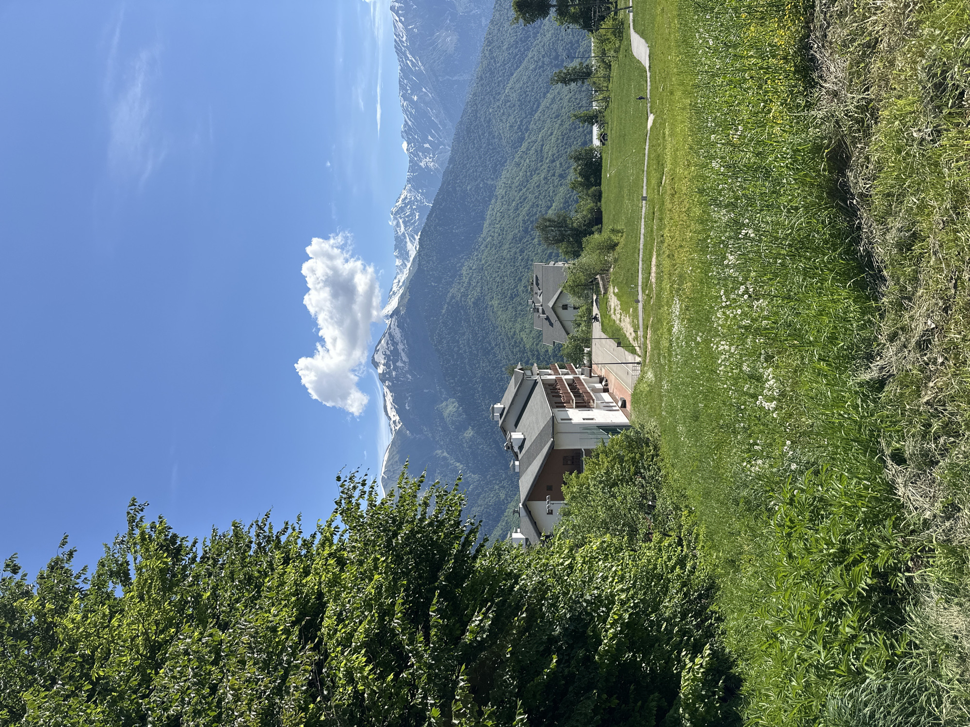 Summer scenes captured in Estosadok mountain resort under clear skies