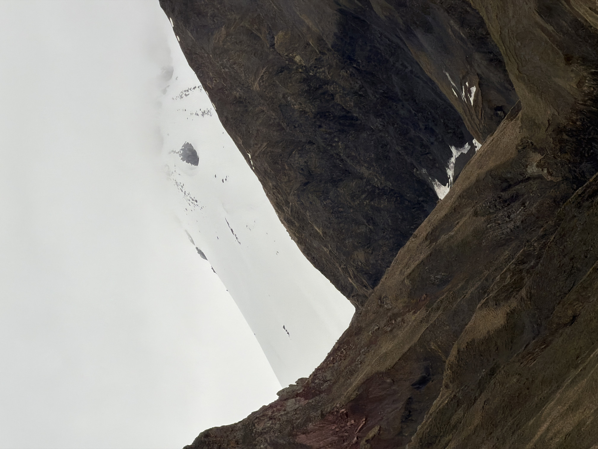 Mountainous landscape with rock formations documented in Tkarsheti, Georgia