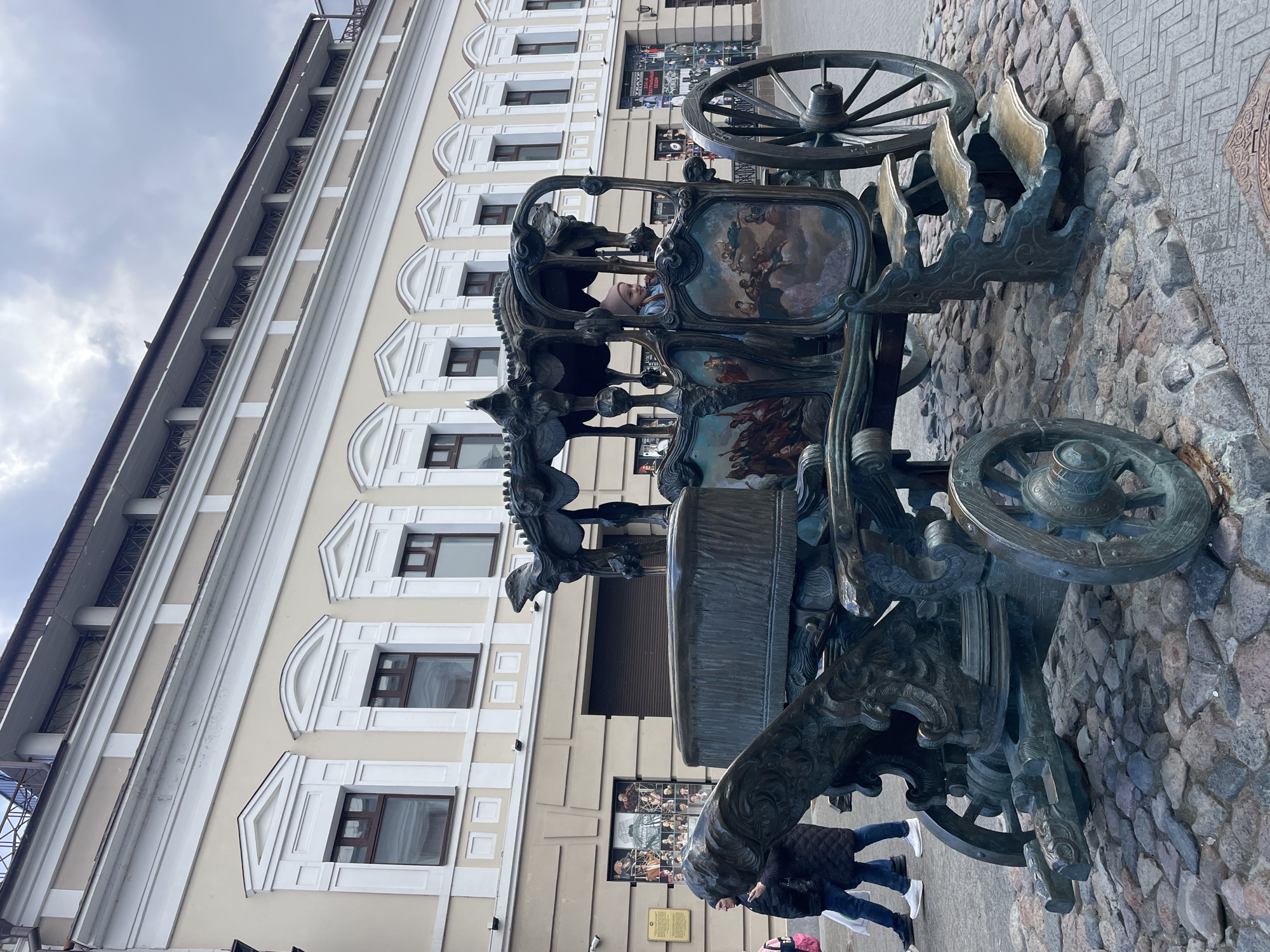 Pedestrian street life documented on Bauman Street, Kazan