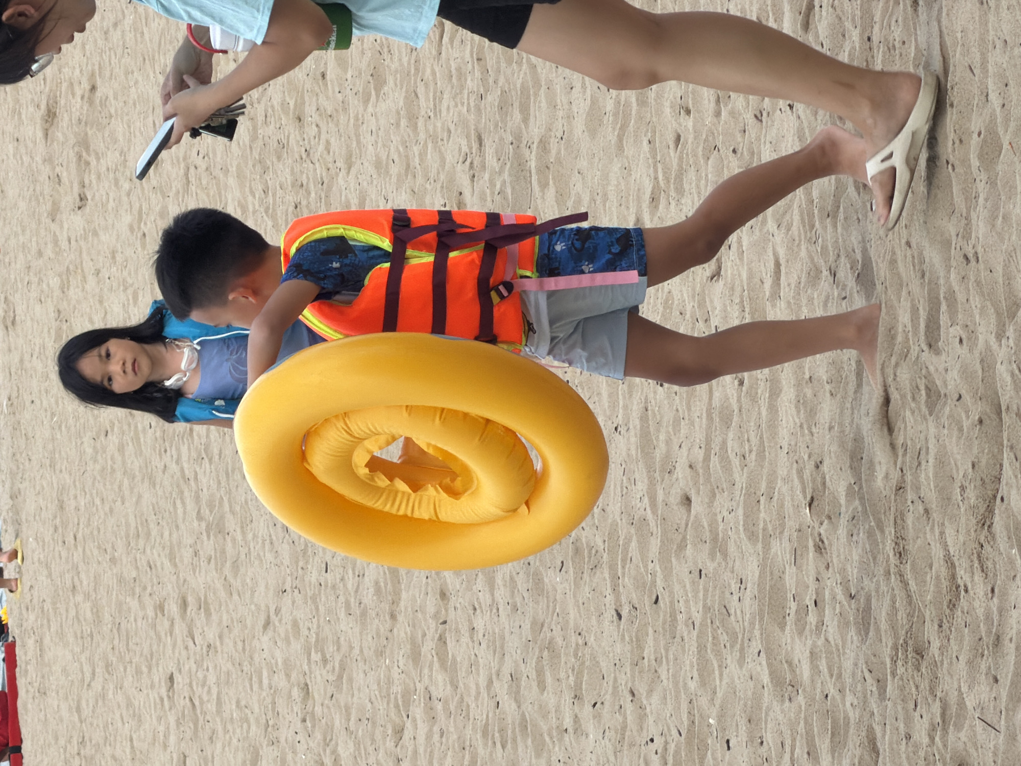 Nha Trang beachfront in full morning swing