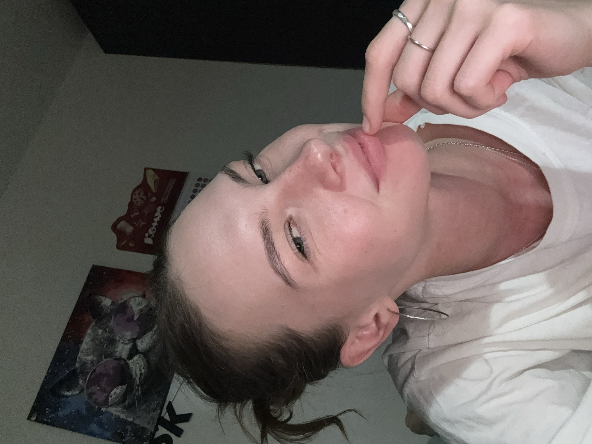 Woman documents casual evening with selfies in Perm, Russia