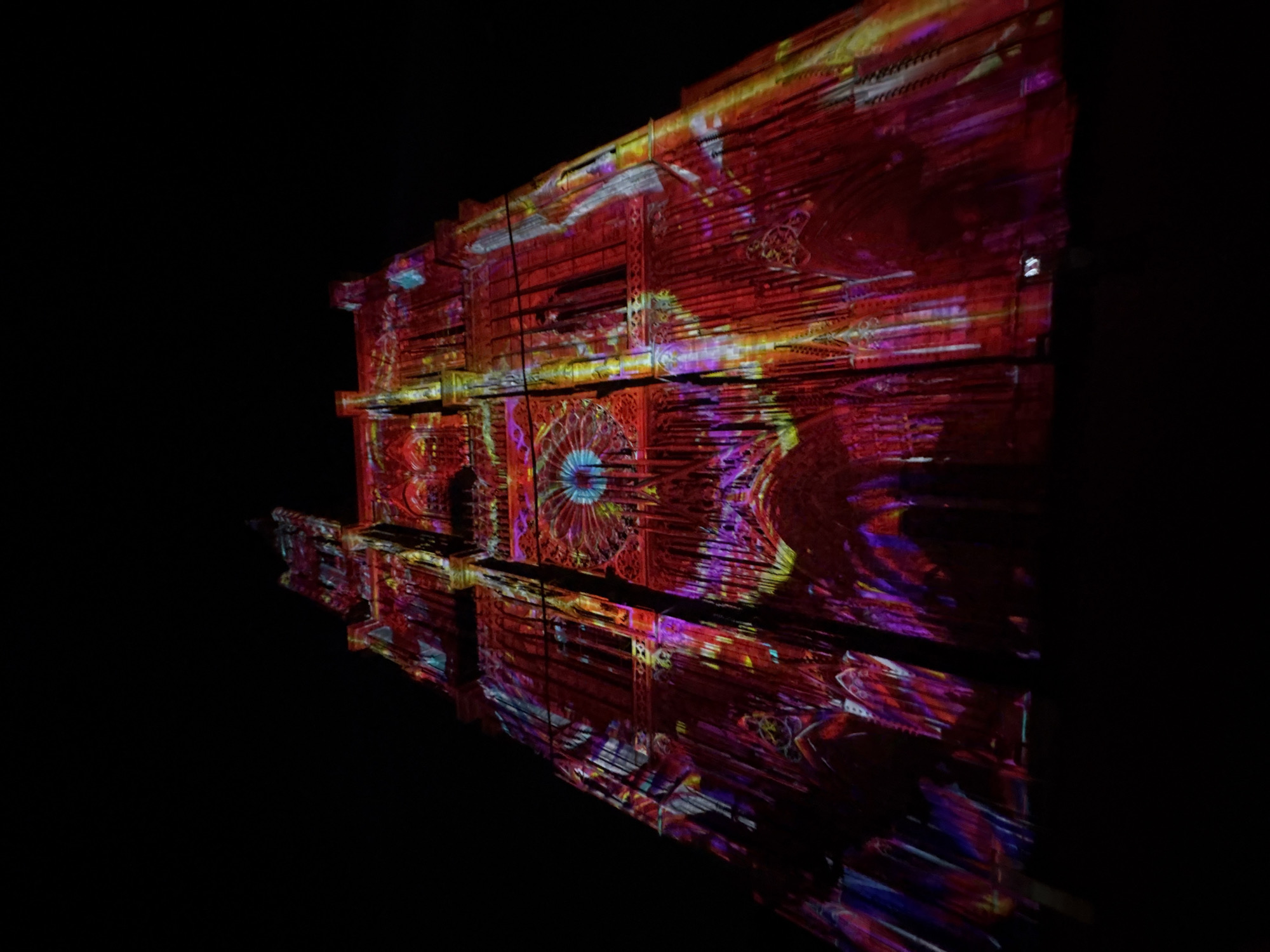 Night projection mapping lights up Strasbourg's cathedral