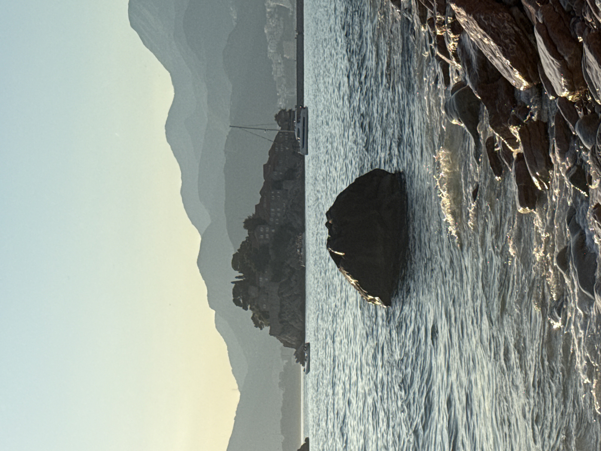 Golden hour on the Sveti Stefan coastline, Montenegro